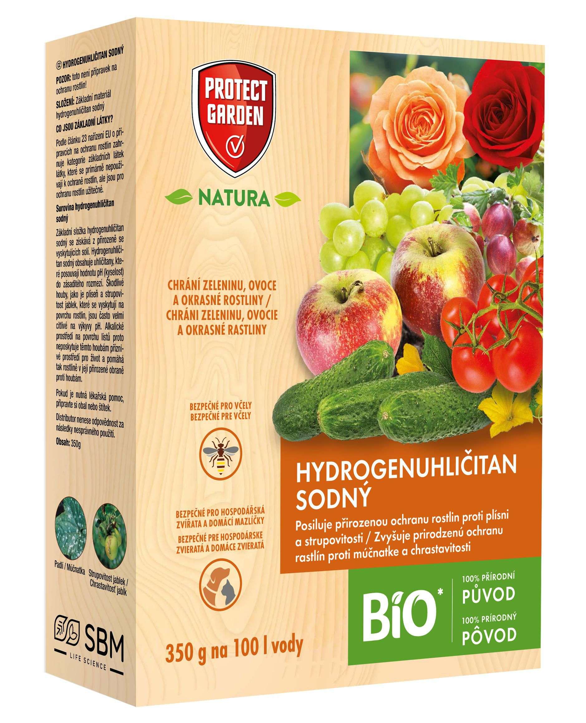 Domácnost a Zahrada - Fungicid PROTECT GARDEN NATURA Hydrogenuhličitan 350g