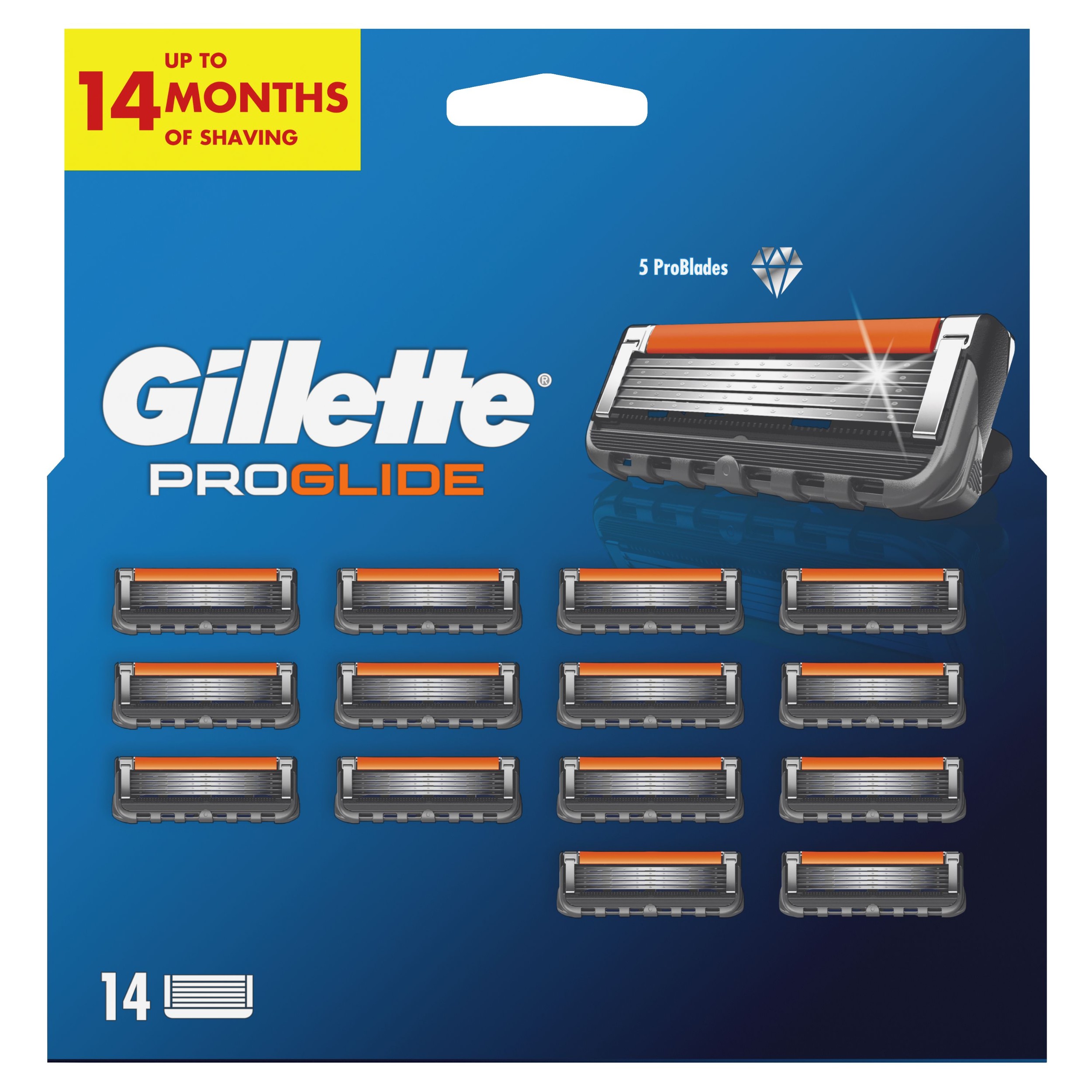 Drogerie a kosmetika - Fusion ProGlide Holicí Hlavice 14ks