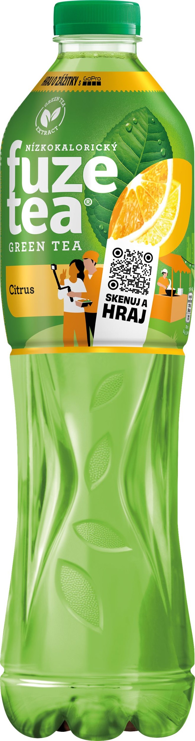 Nápoje - Fuzetea Citrus Stevia Green Ice Tea 1,5 l