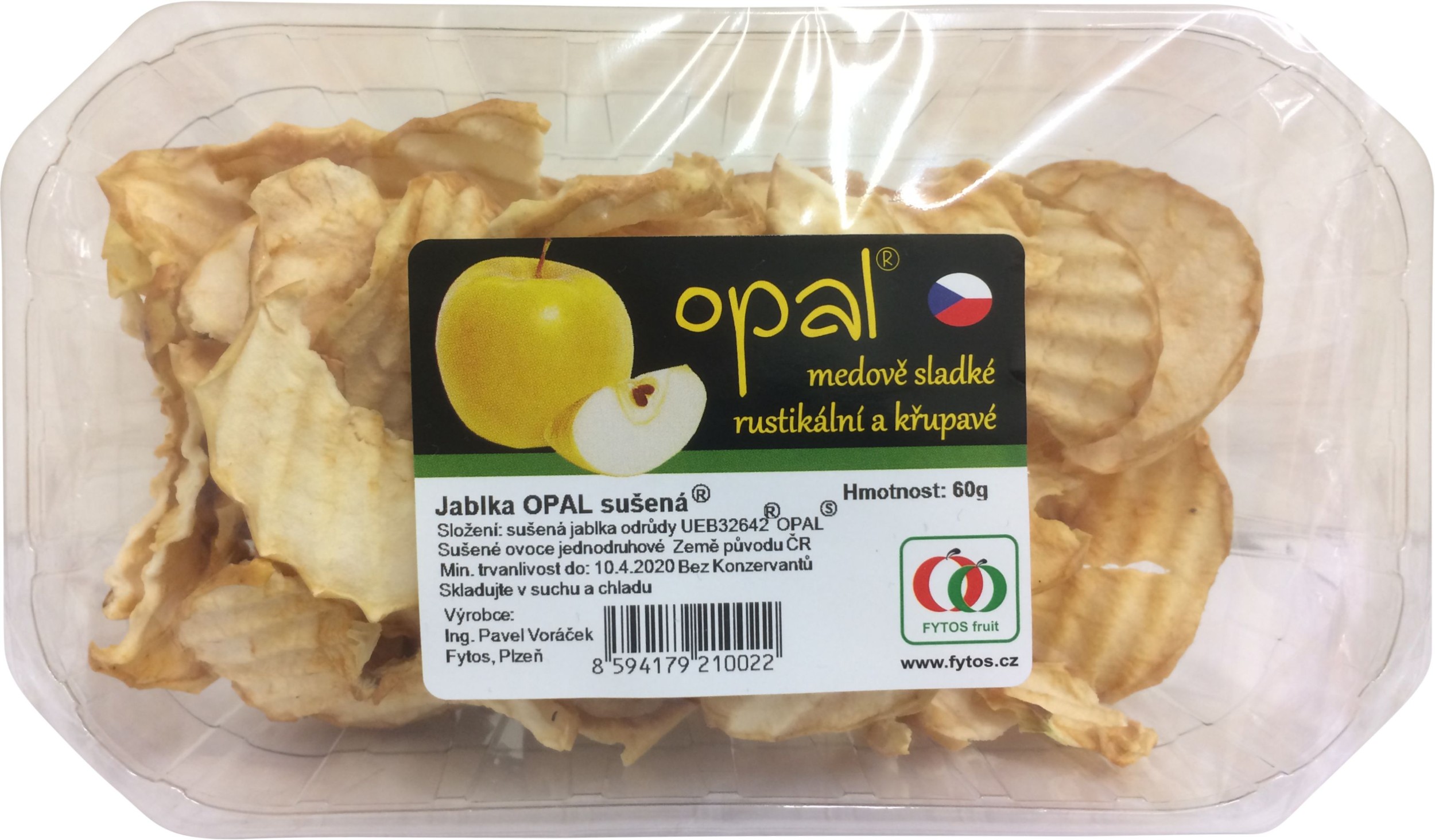 Trvanlivé potraviny - Fytos Opal jablka sušená 60 g