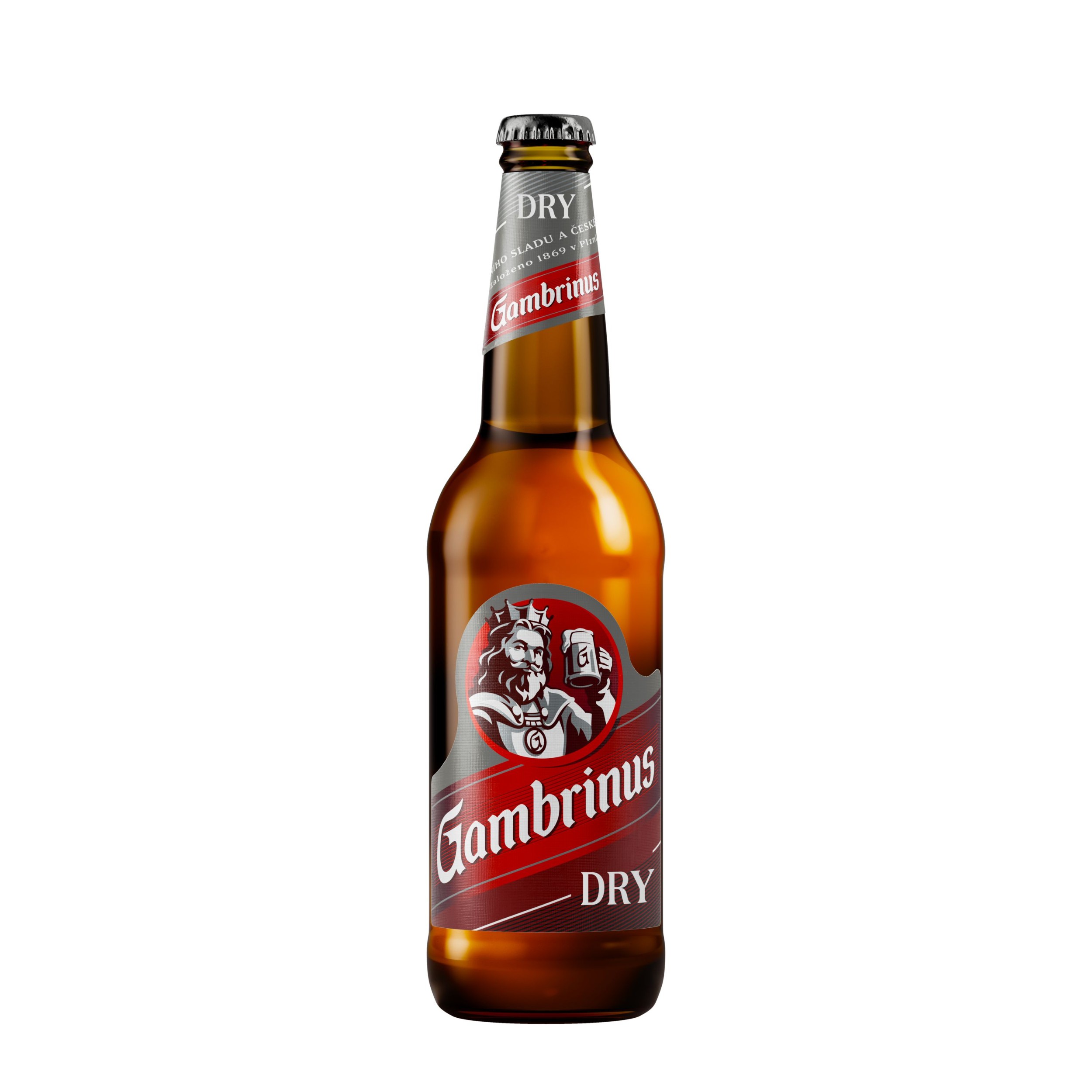 Nápoje - Gambrinus Dry pivo výčepní světlé 0,5 l