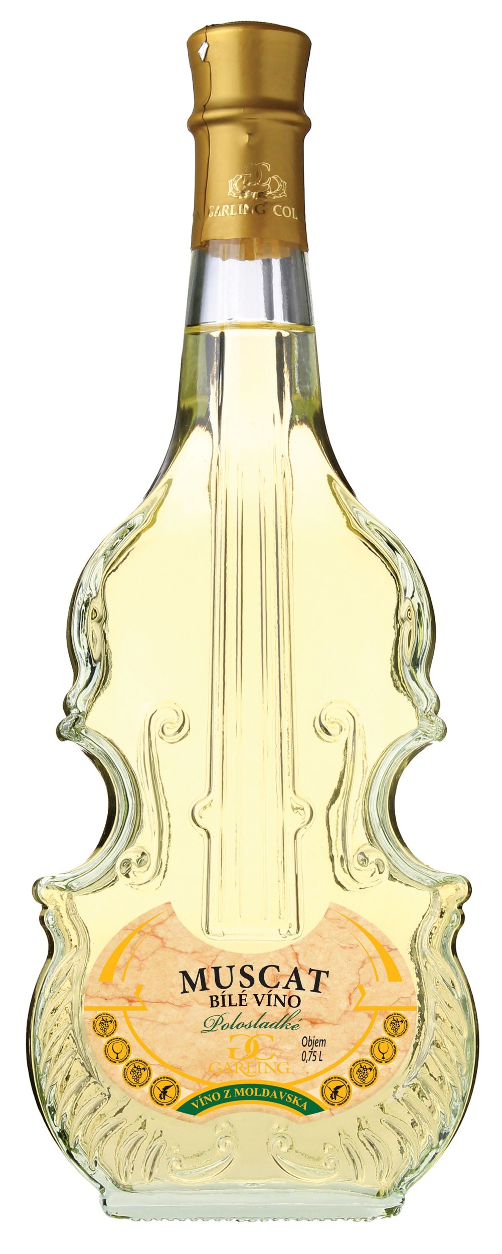 Nápoje - Garling Muscat Stradivari Polosladké 0,75l