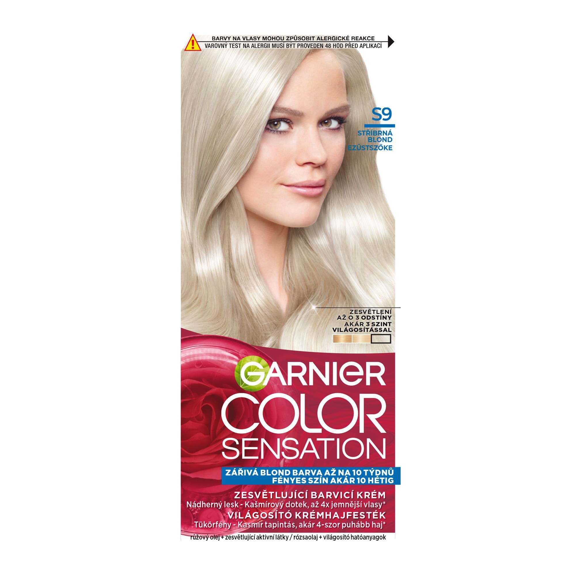 Drogerie a kosmetika - Garnier barva na vlasy Stříbrná blond S9 1 ks