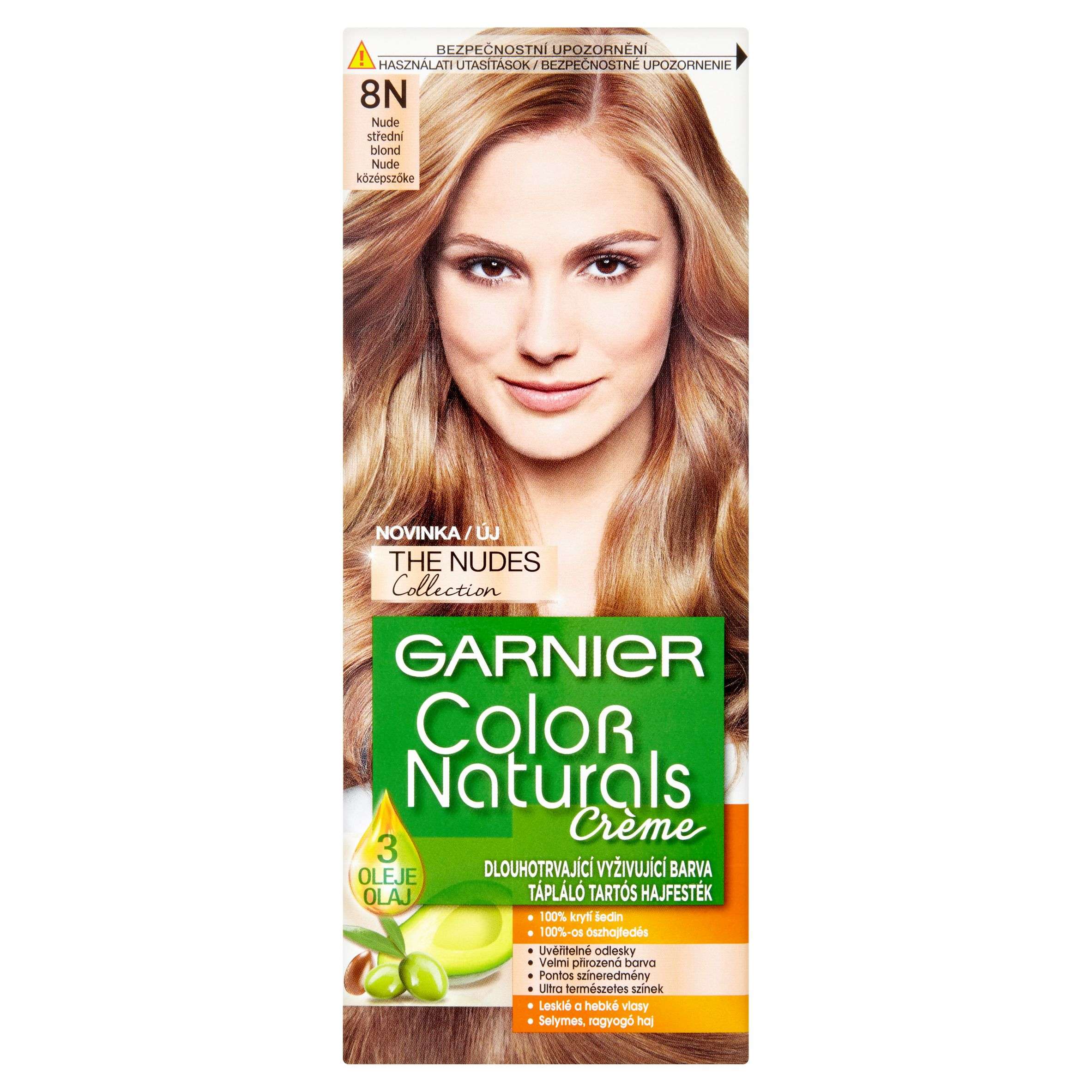 Drogerie a kosmetika - Garnier Color Naturals Crème nude střední blond 8N 110 ml