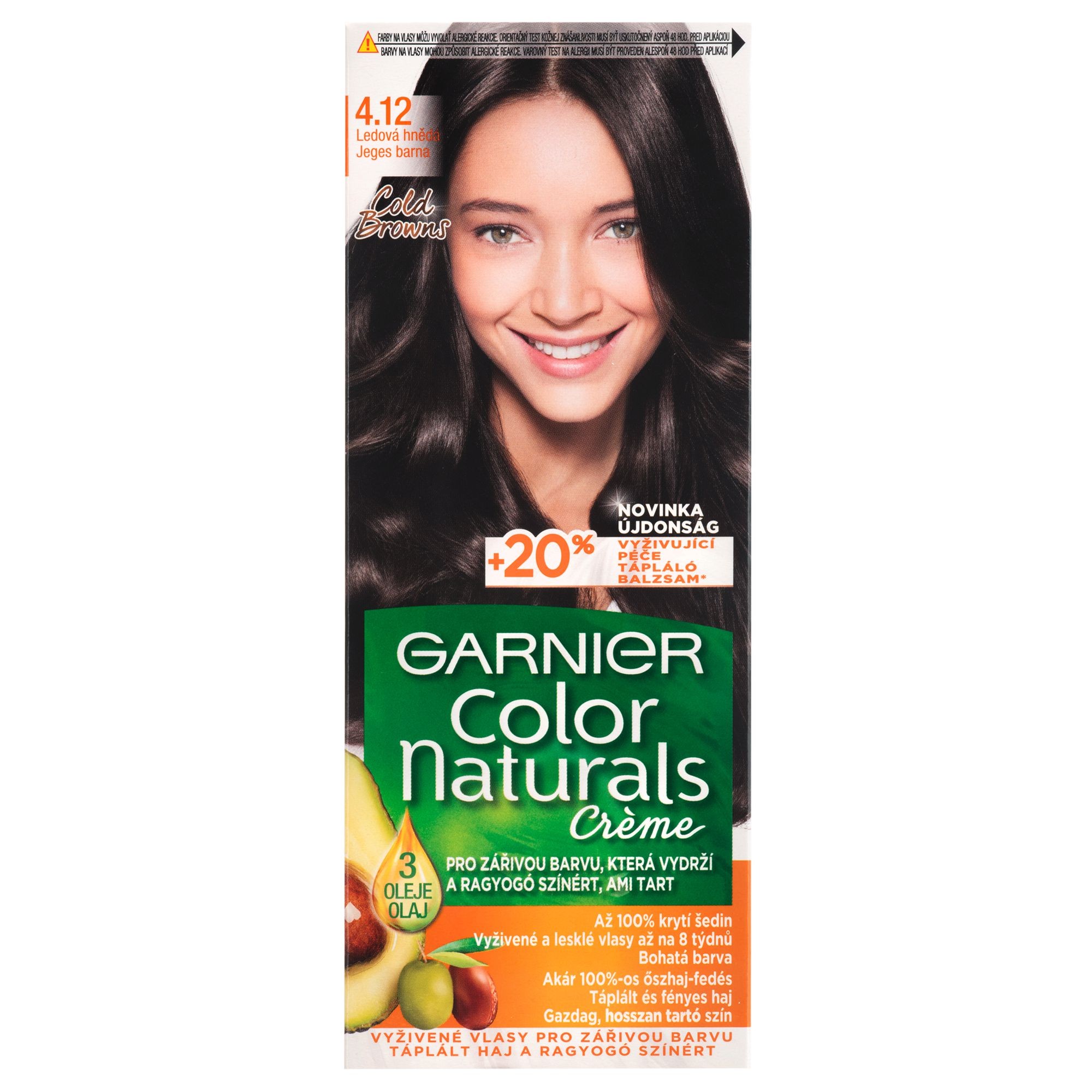 Drogerie a kosmetika - Garnier Color Naturals Ledová hnědá 4.12