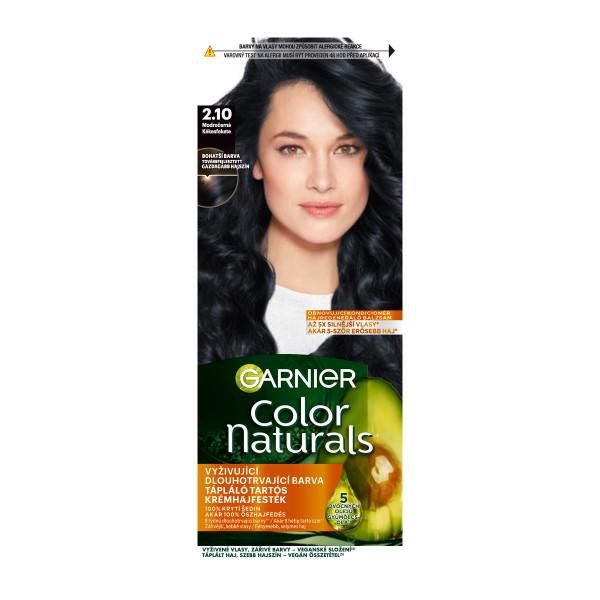 Drogerie a kosmetika - Garnier Color Naturals permanentní barva na vlasy 2.10 modročerná 1 ks