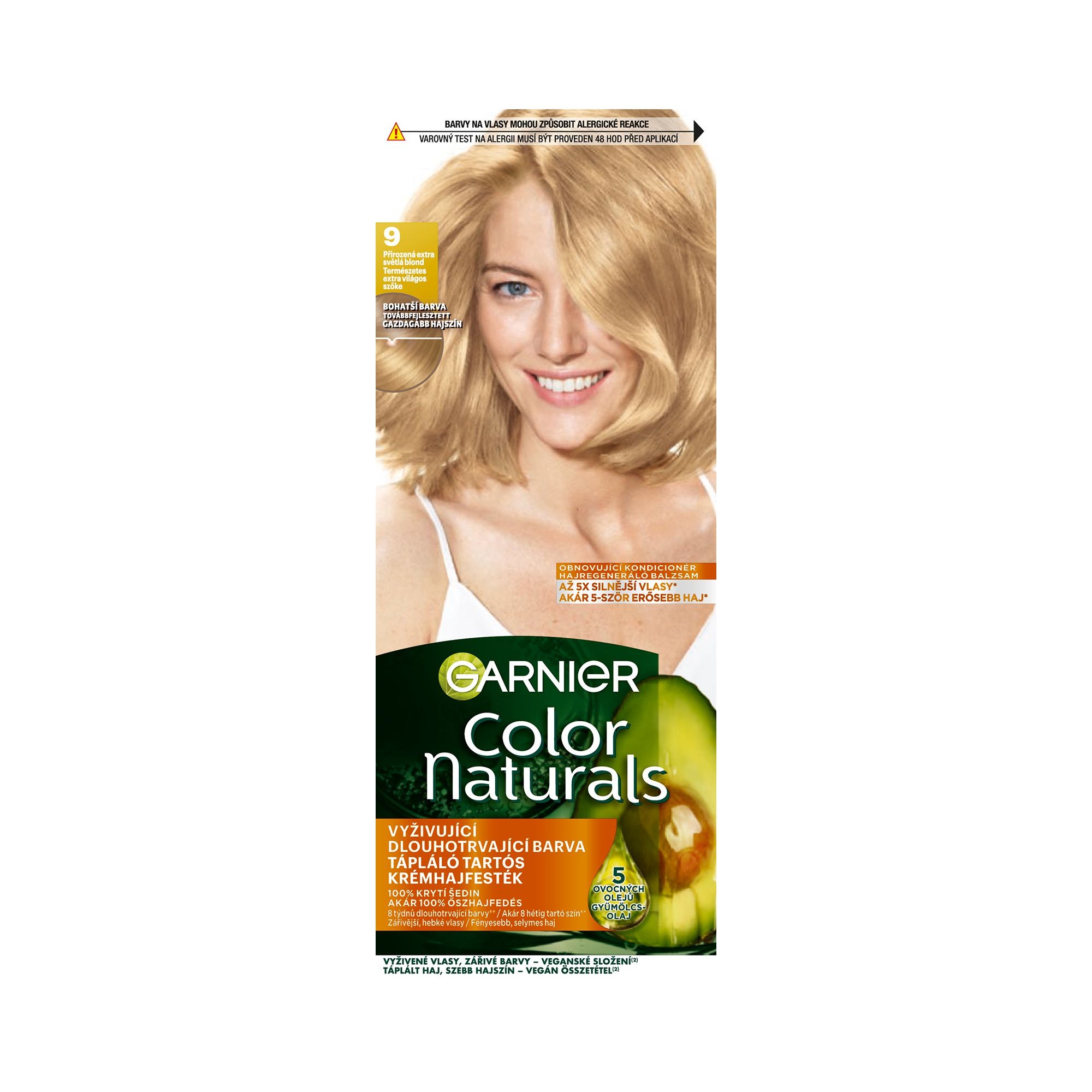 Drogerie a kosmetika - Garnier Color Naturals permanentní barva na vlasy 9