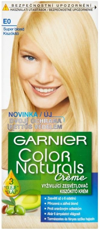 Drogerie a kosmetika - Garnier Color Naturals permanentní barva na vlasy E0 Super blond