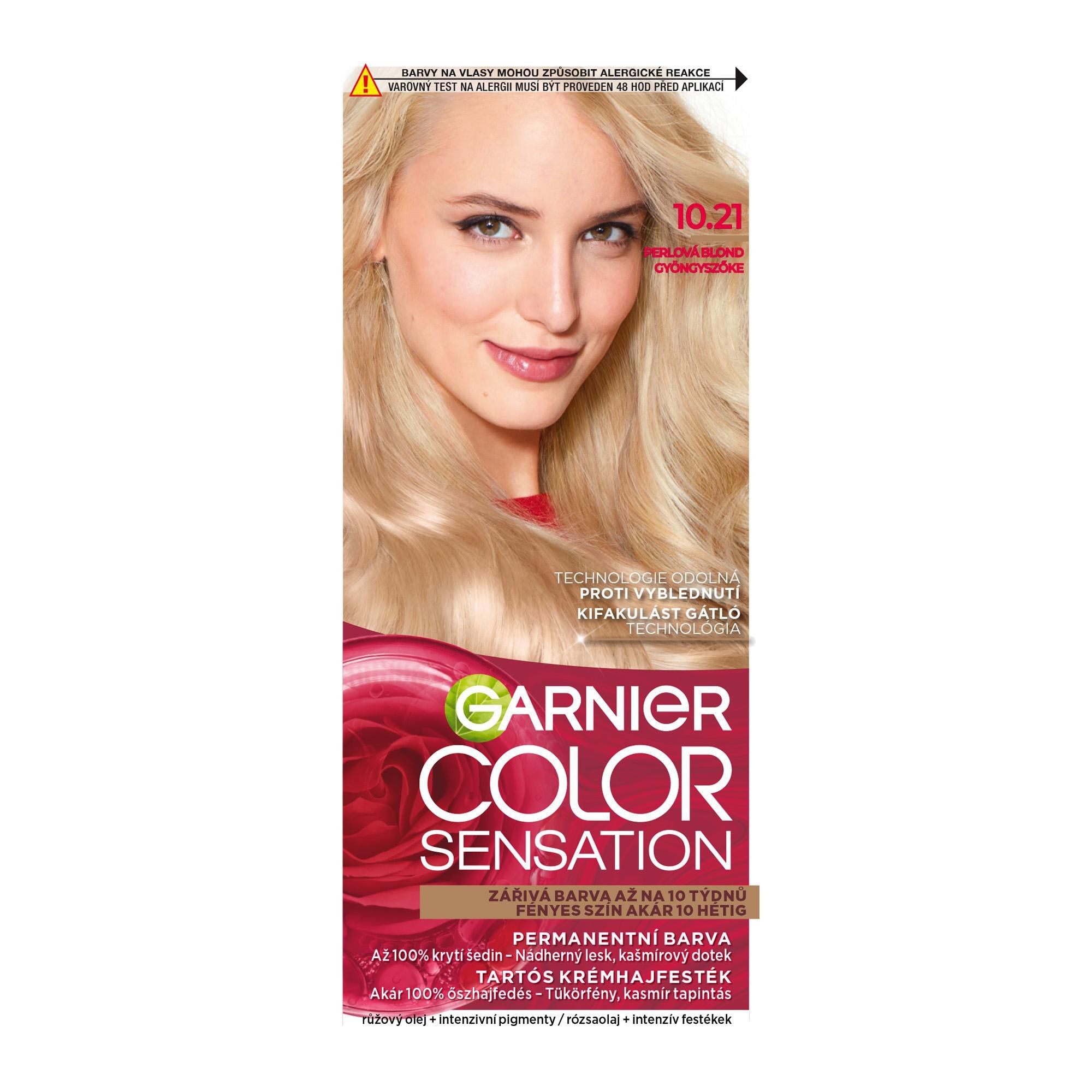 Drogerie a kosmetika - Garnier Color Sensation 10.21 Perlová Blond