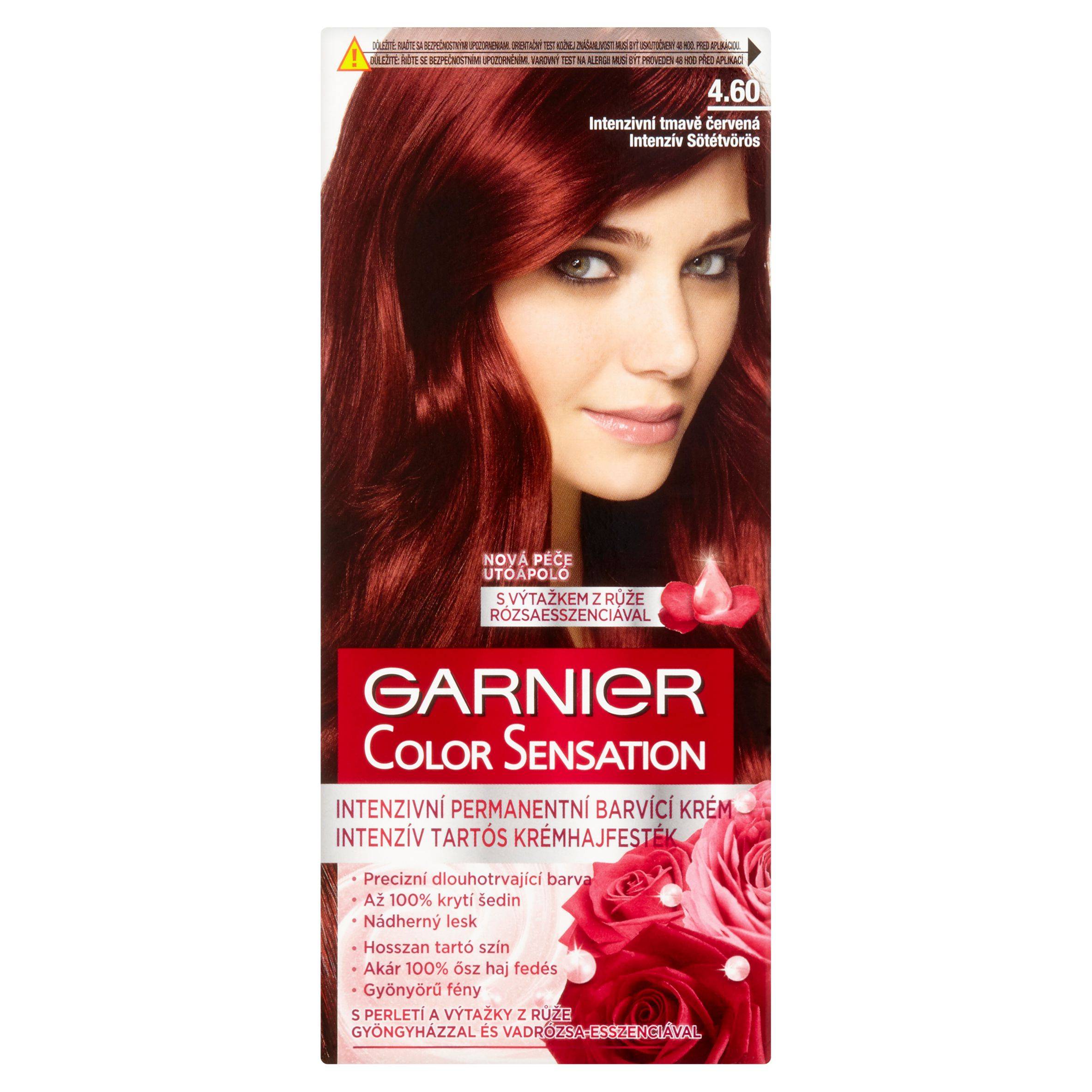Garnier Color Sensation Intenzivní permanentní barvící krém intenzivní tmavě červená 4.60 110 ml-0