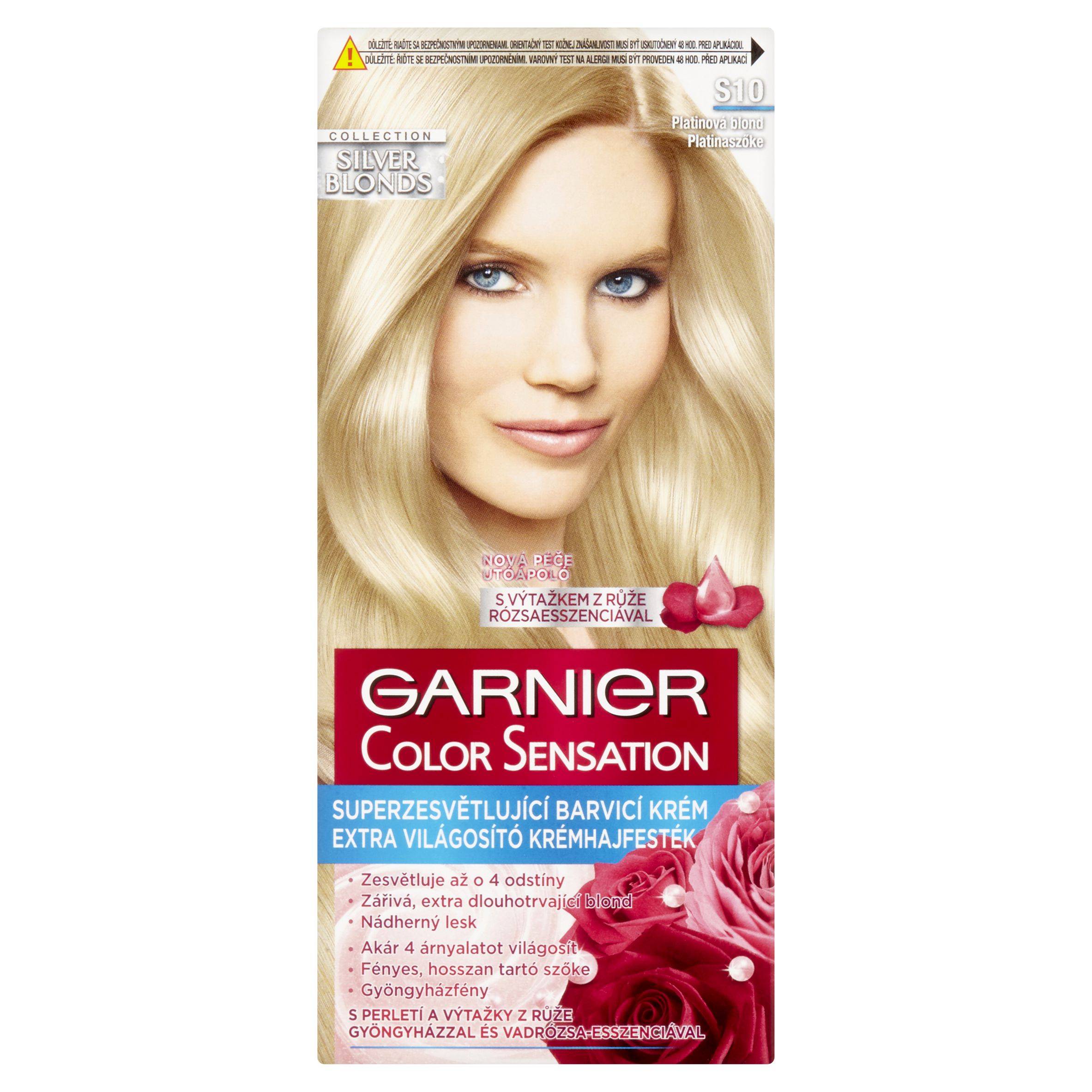 Garnier Color Sensation permanentní barva na vlasy S10 platinová blond-0