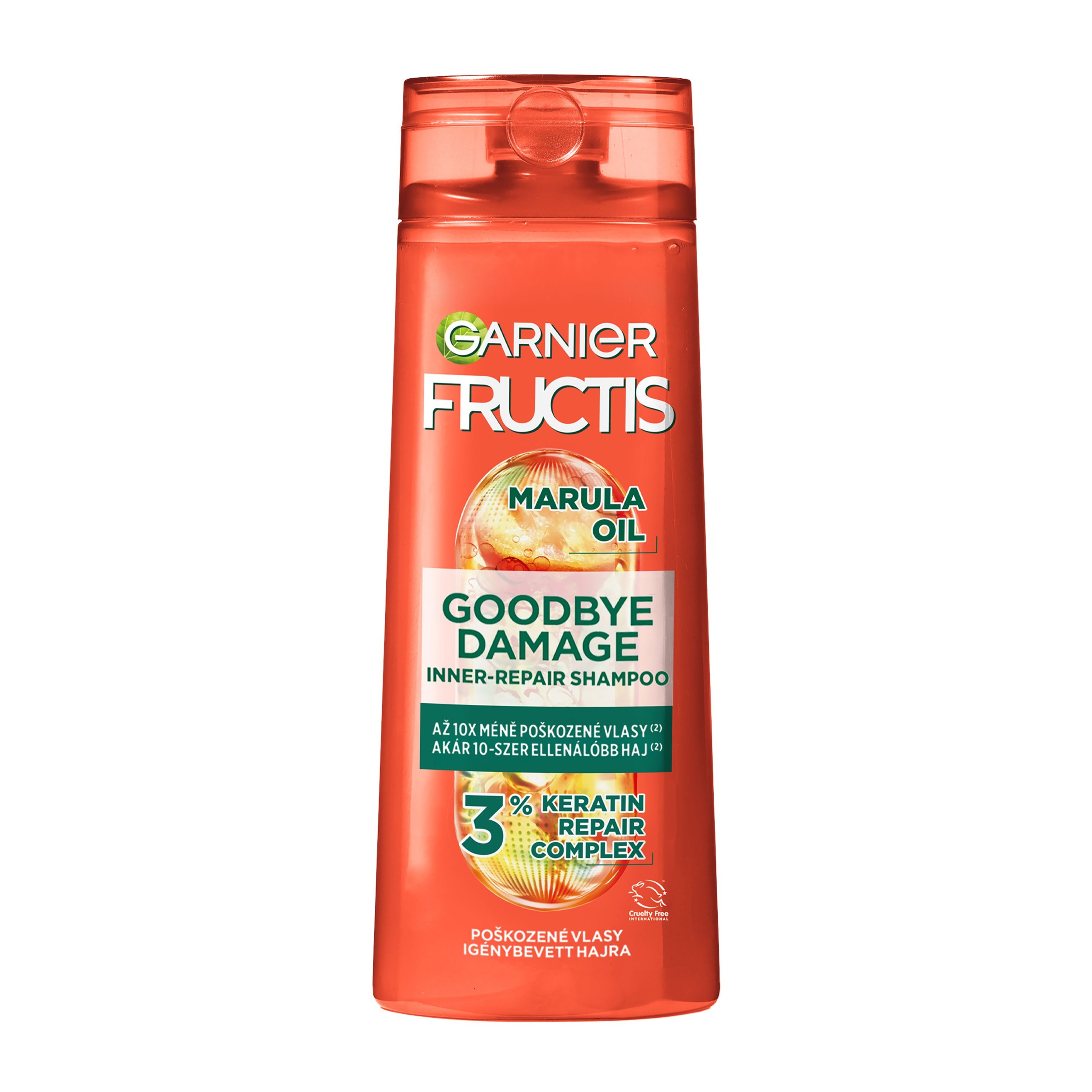 Drogerie a kosmetika - Garnier Fructis Goodbye Damage posilující šampon na poškozené vlasy 400 ml