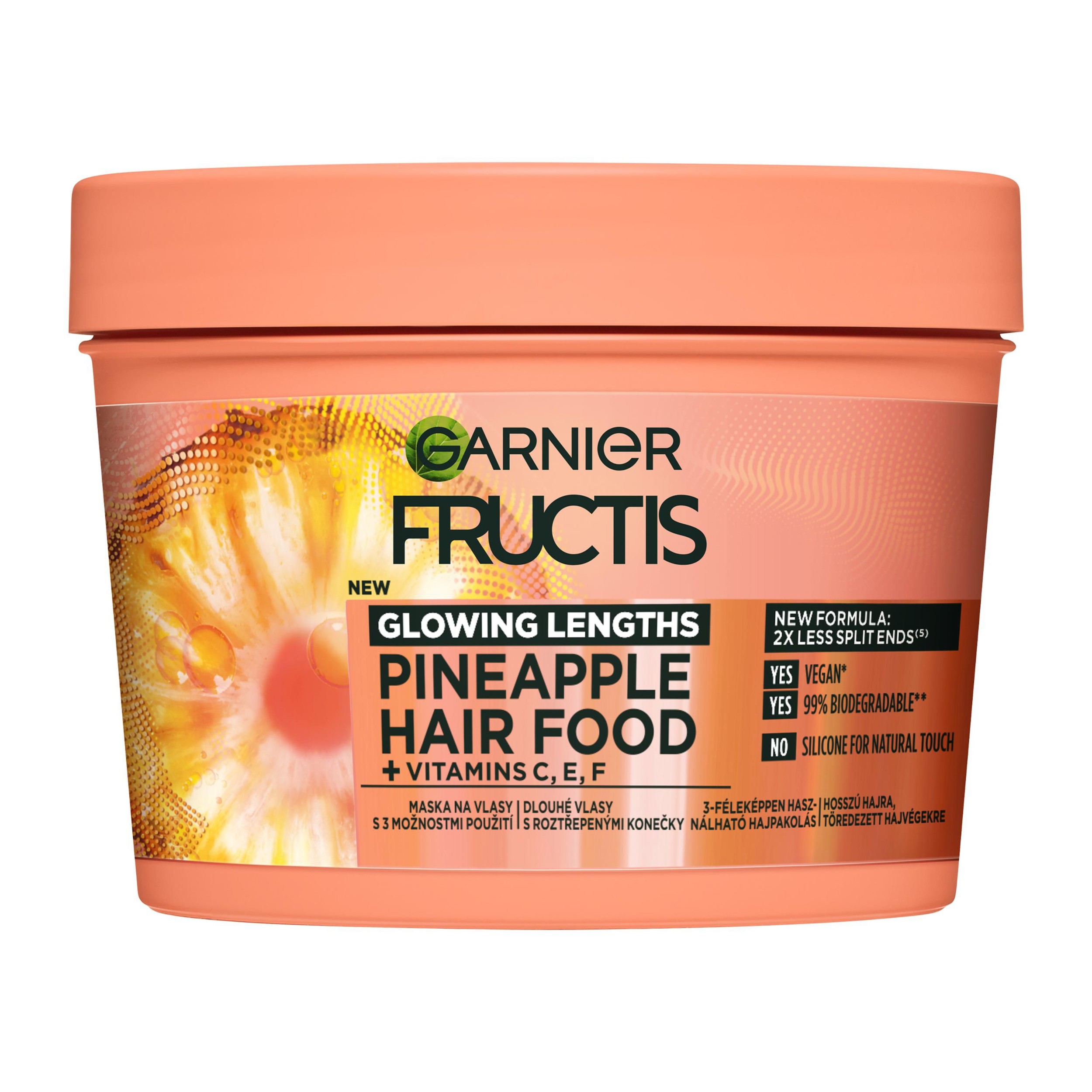 Drogerie a kosmetika - Garnier Fructis Hairfood Maska na vlasy Pineapple 400 ml