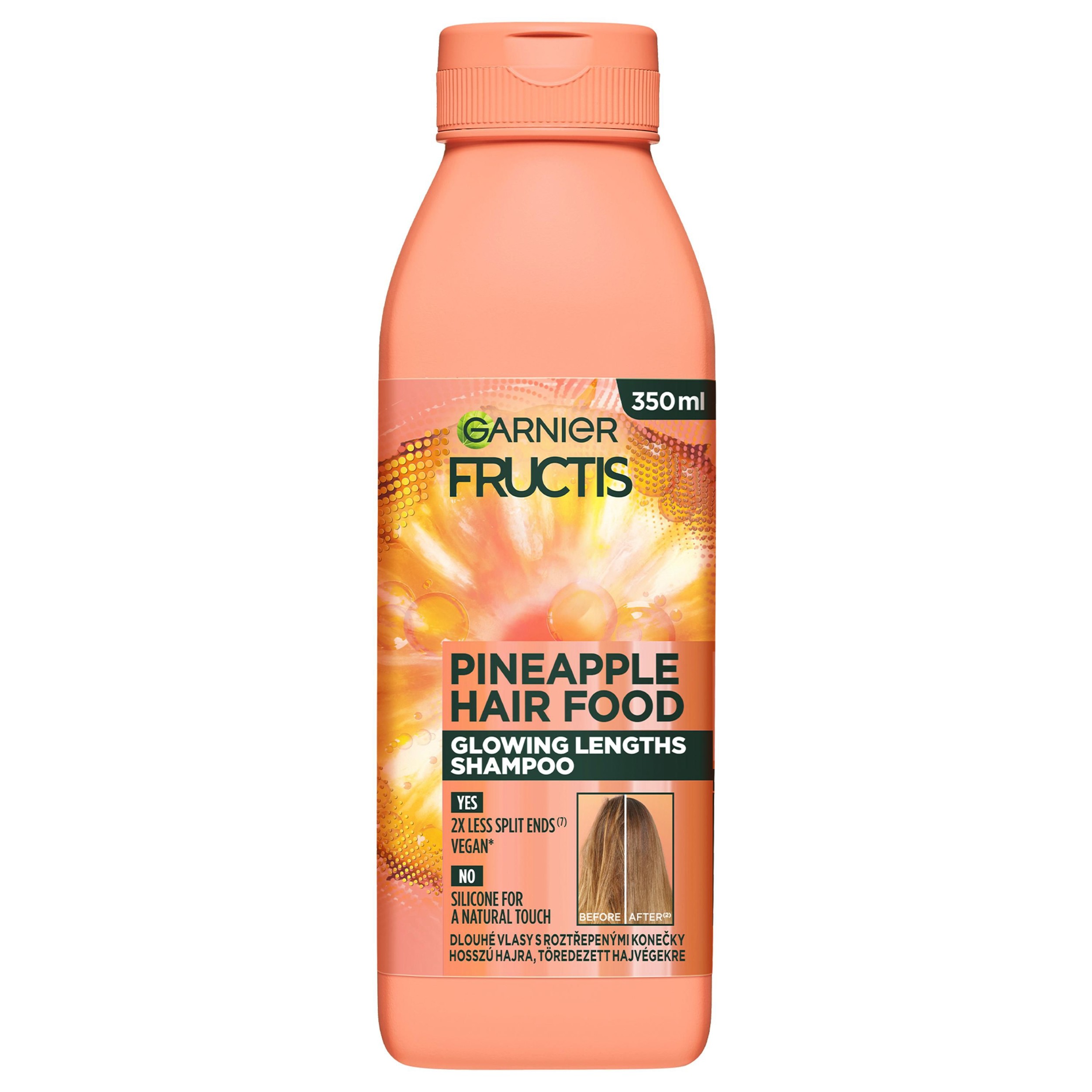 Drogerie a kosmetika - Garnier Fructis Hairfood šampon na vlasy Pineapple 350 ml