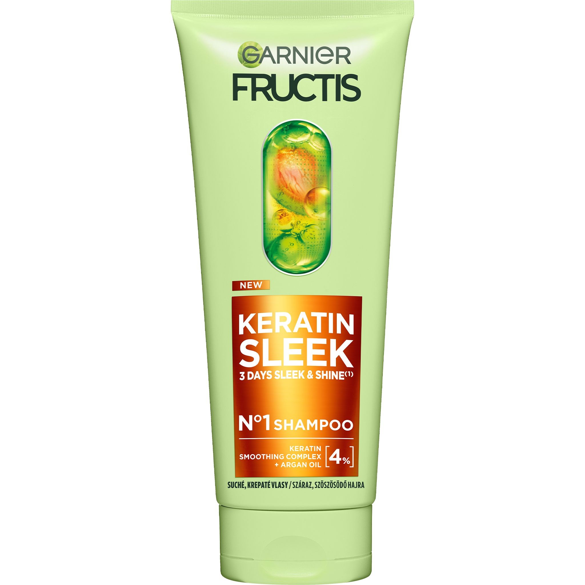 Drogerie a kosmetika - Garnier Fructis Keratin Sleek šampon, 200ml