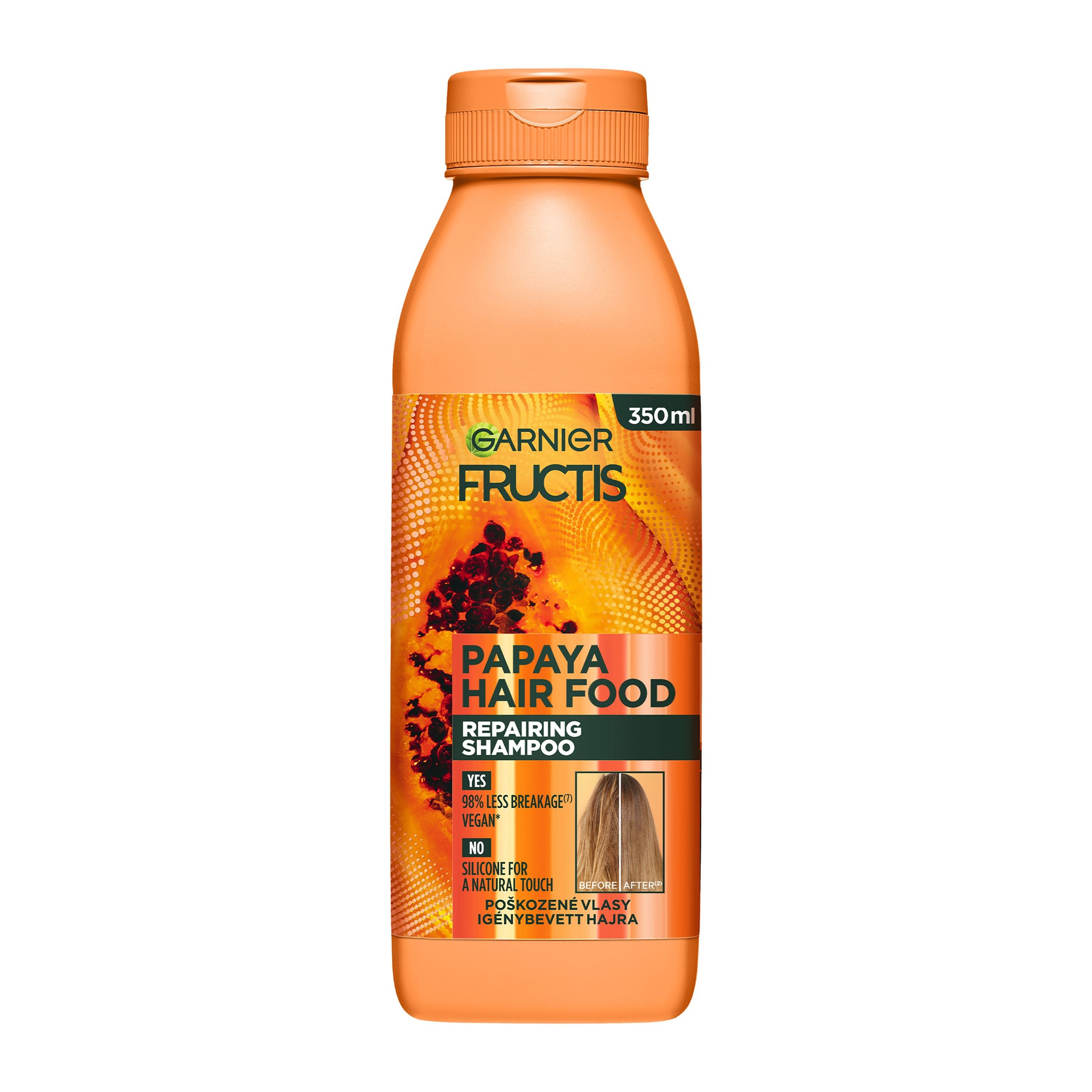 Drogerie a kosmetika - Garnier Fructis šampon Hair Food Papaya 350 ml