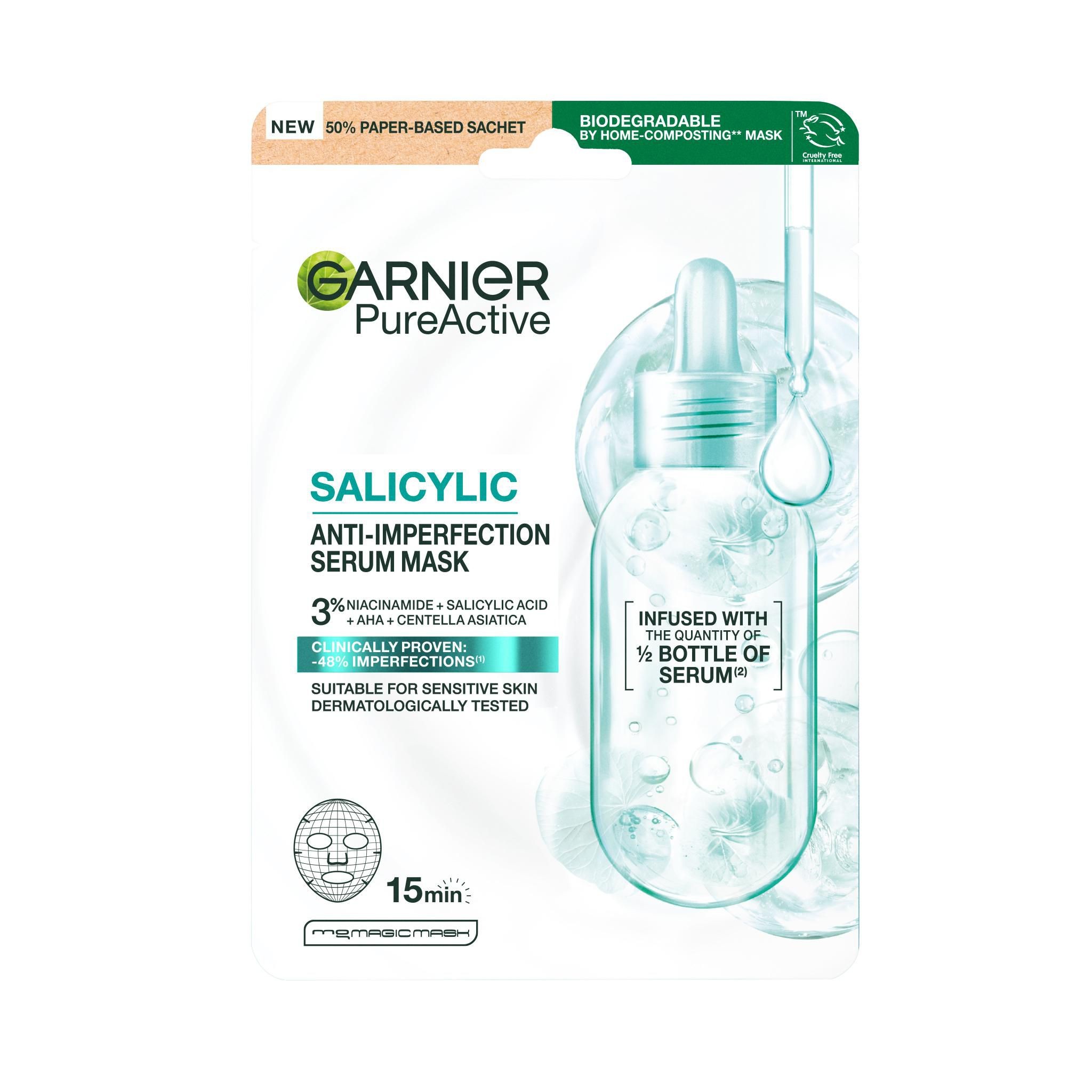 Drogerie a kosmetika - Garnier Pure Active Salicylic+ Tissue Mask