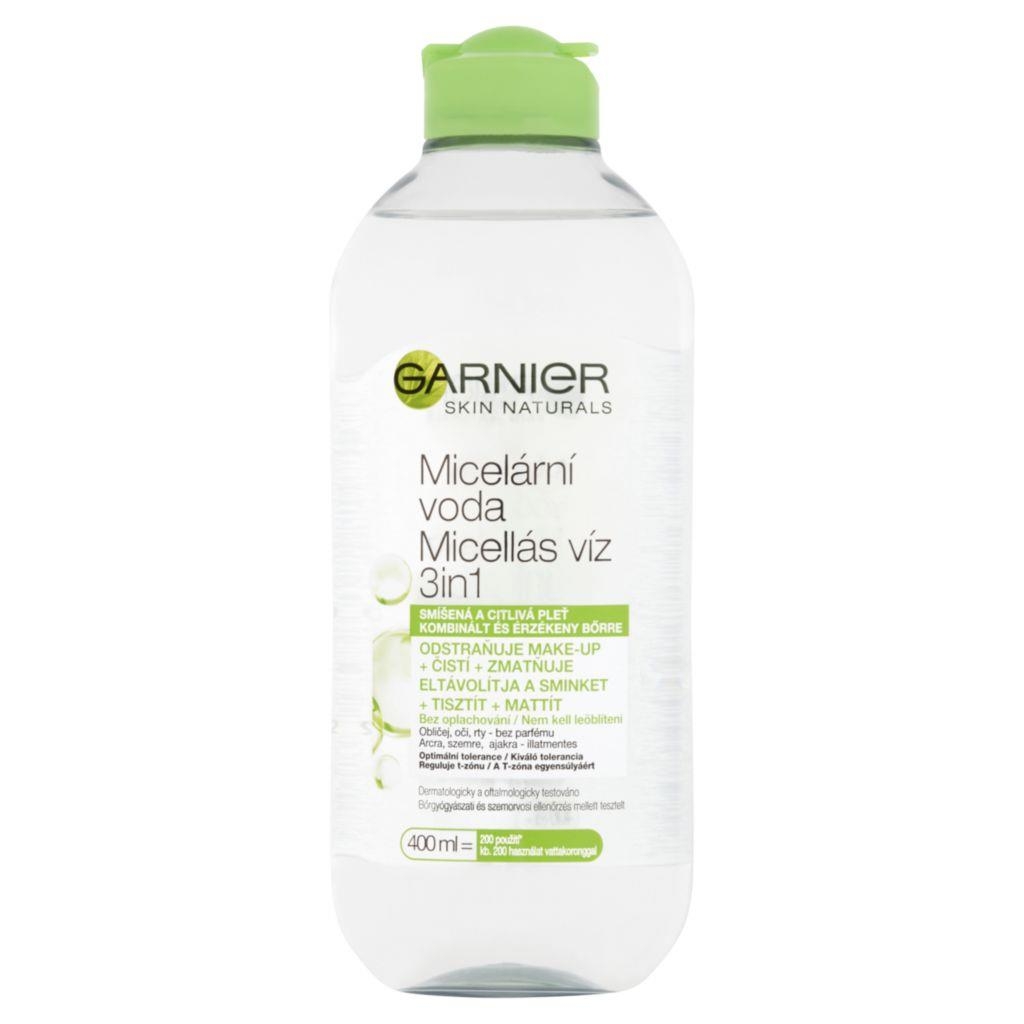 Drogerie a kosmetika - Garnier Skin Naturals micelární voda 3v1 pro smíšenou a citlivou pleť 400ml