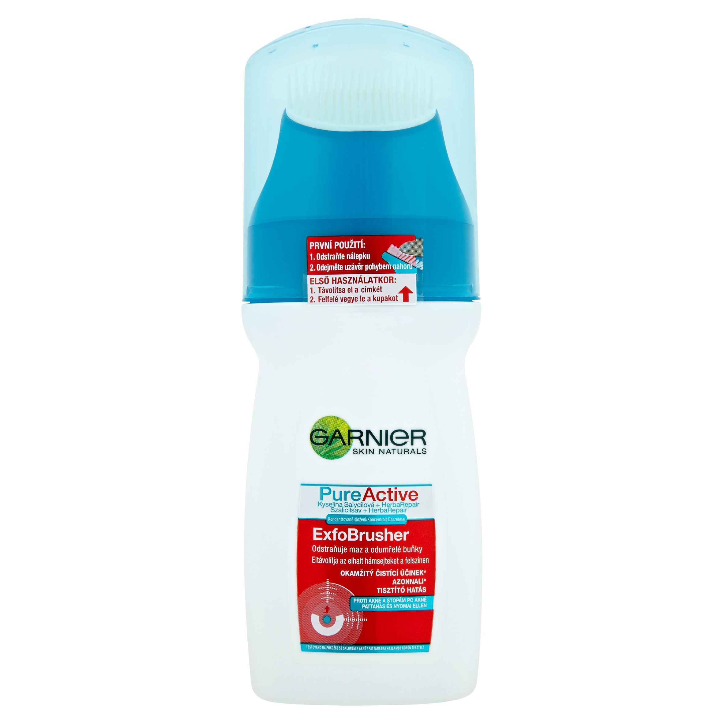 Drogerie a kosmetika - Garnier Skin Naturals Pure Active Exfo Brusher 150 ml