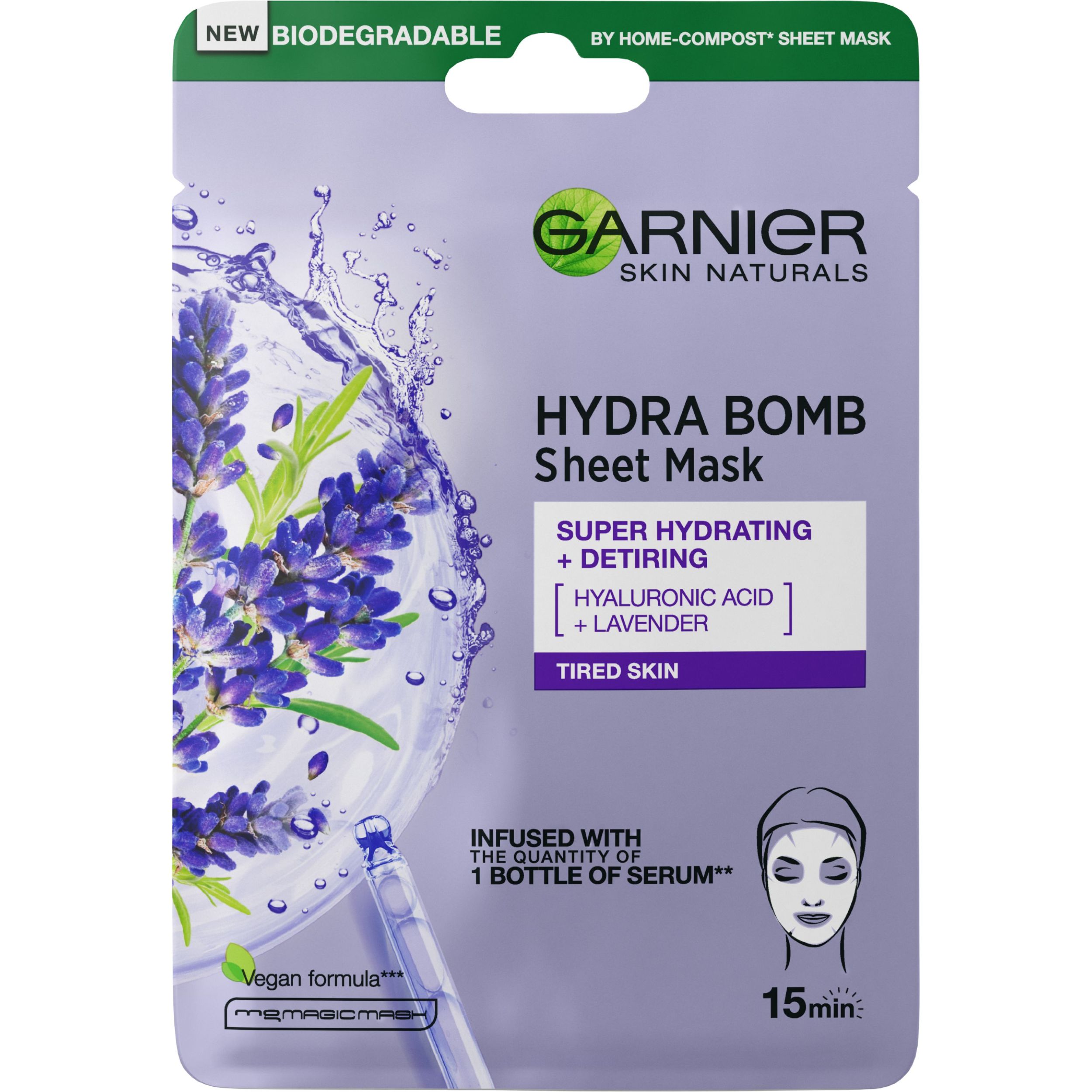 Drogerie a kosmetika - Garnier skin tissue maska levandule 1 ks