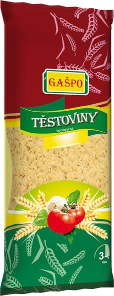 Trvanlivé potraviny - Gašpo Těstoviny bezvaječné písmenka 250 g