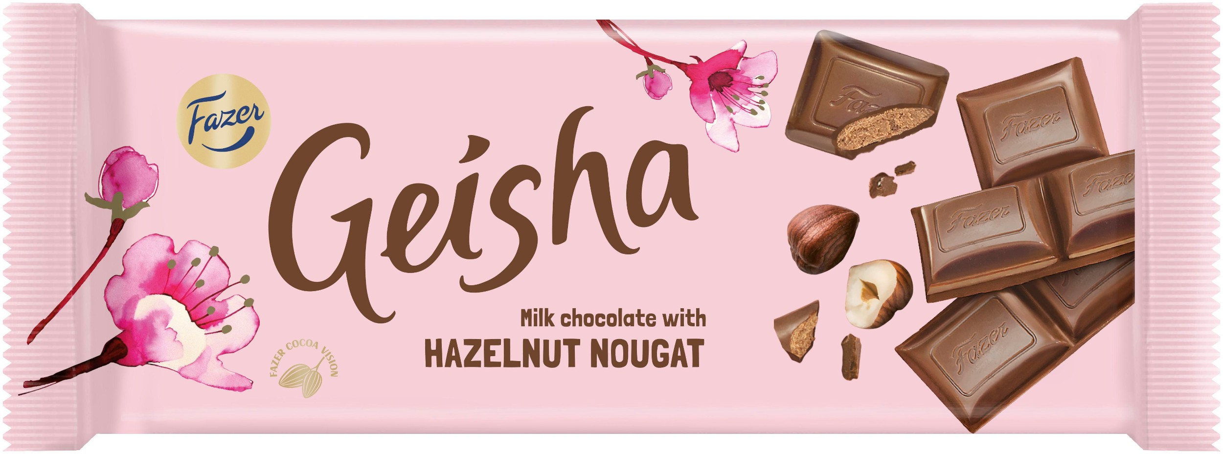 Trvanlivé potraviny - Geisha Mléčná čokoláda s náplní z lískových oříšků a nugátu 100g