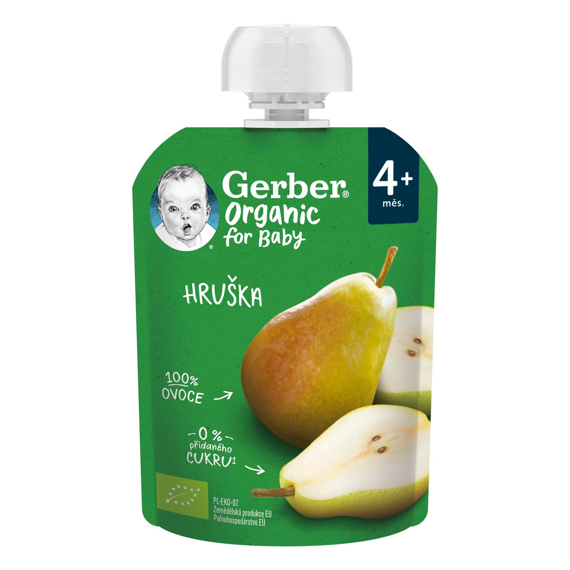 Zdravý svět - Gerber BIO Organic Kapsička hruška 4m+ 90 g
