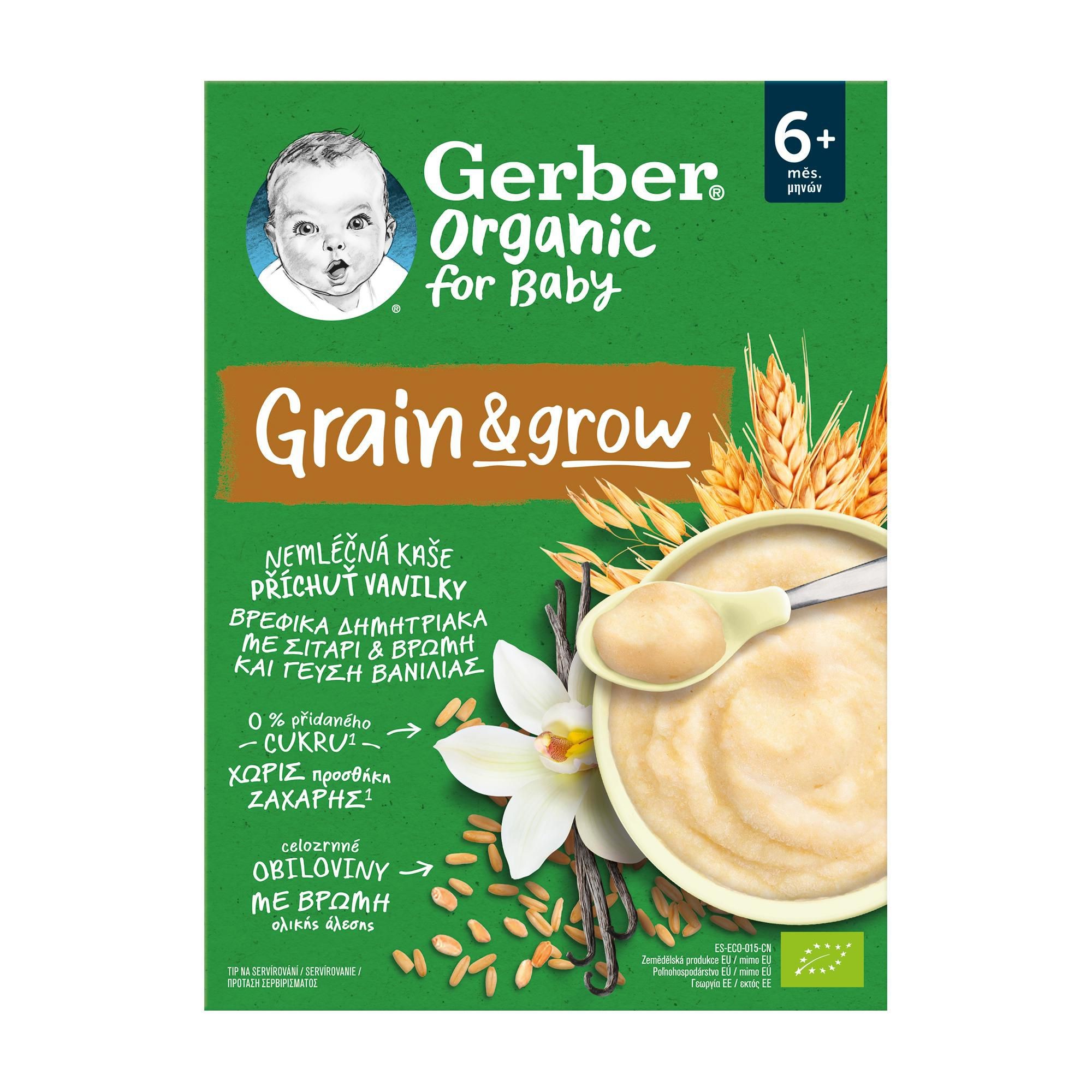 Zdravý svět - Gerber BIO Organic Nemléčná kaše vanilková 6m+ 200g
