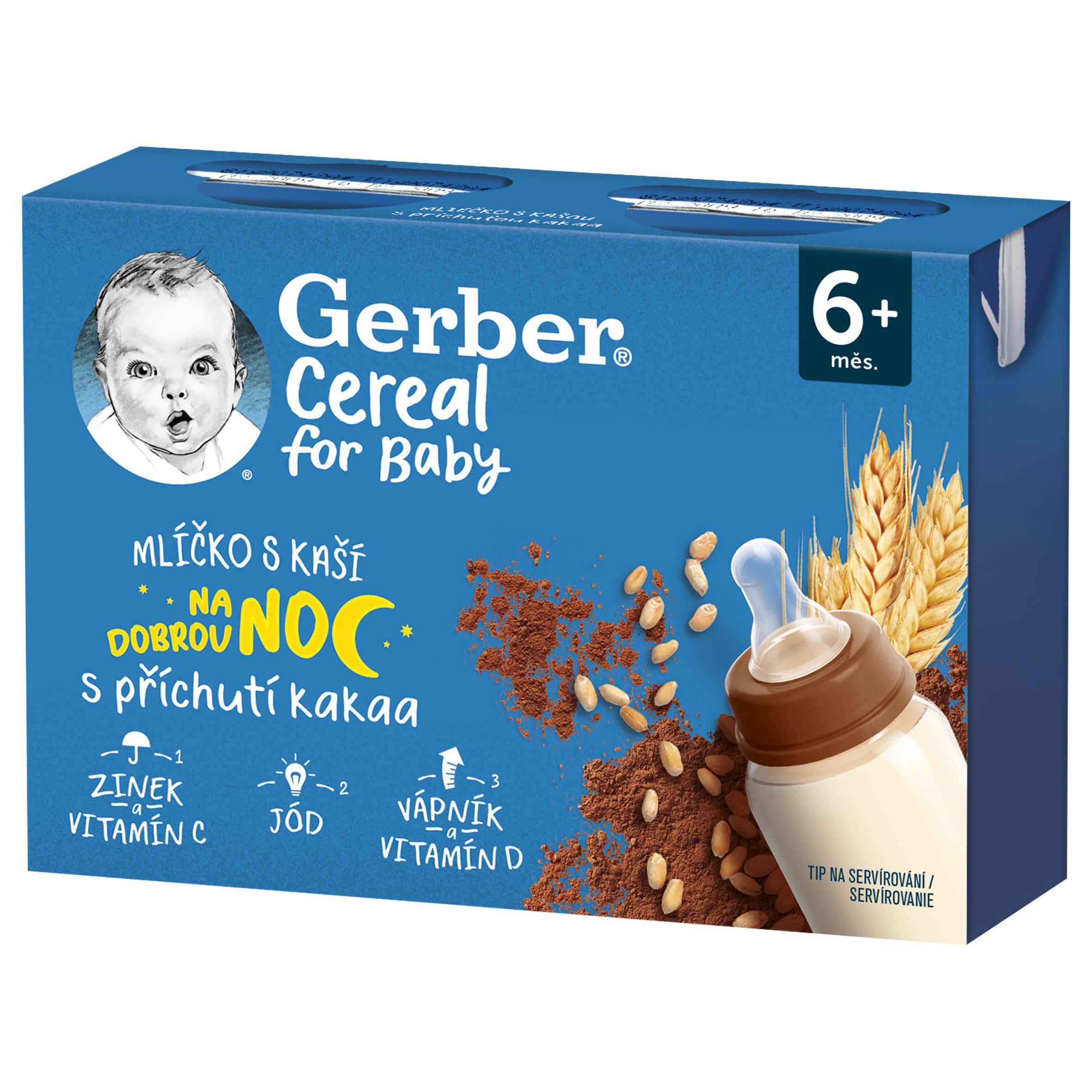 Svět dětí - Gerber Cereal mlíčko s kaší s příchutí kakaa 400 ml