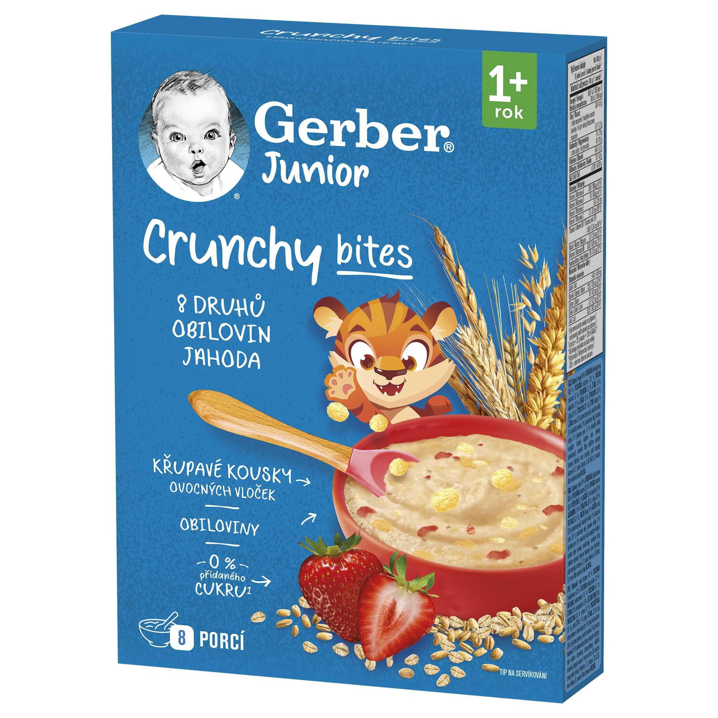 Svět dětí - Gerber Junior nemléčná kaše jahodová s křupavými kousky 200 g