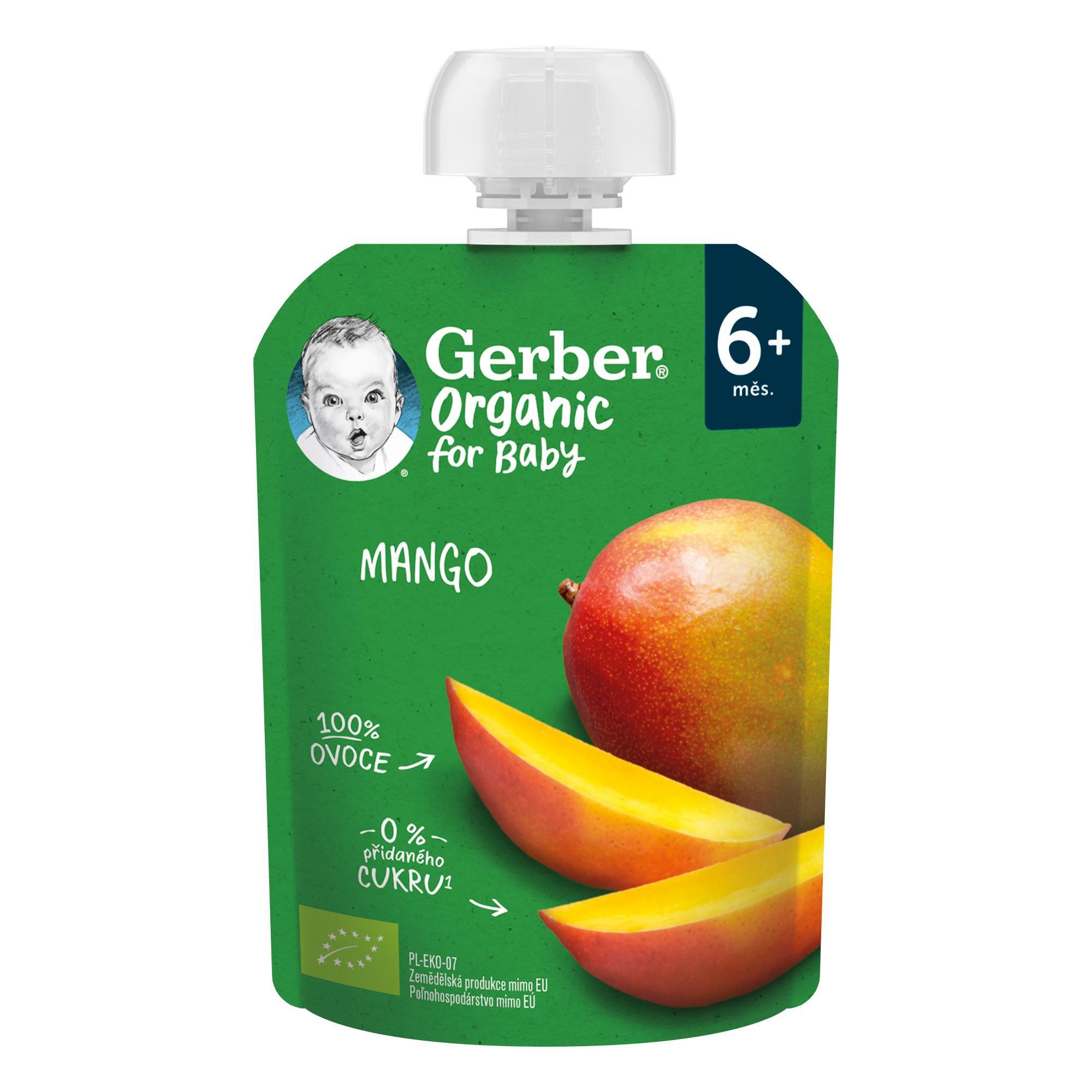 Zdravý svět - Gerber Organic for baby kapsička mango 6m+ 90g