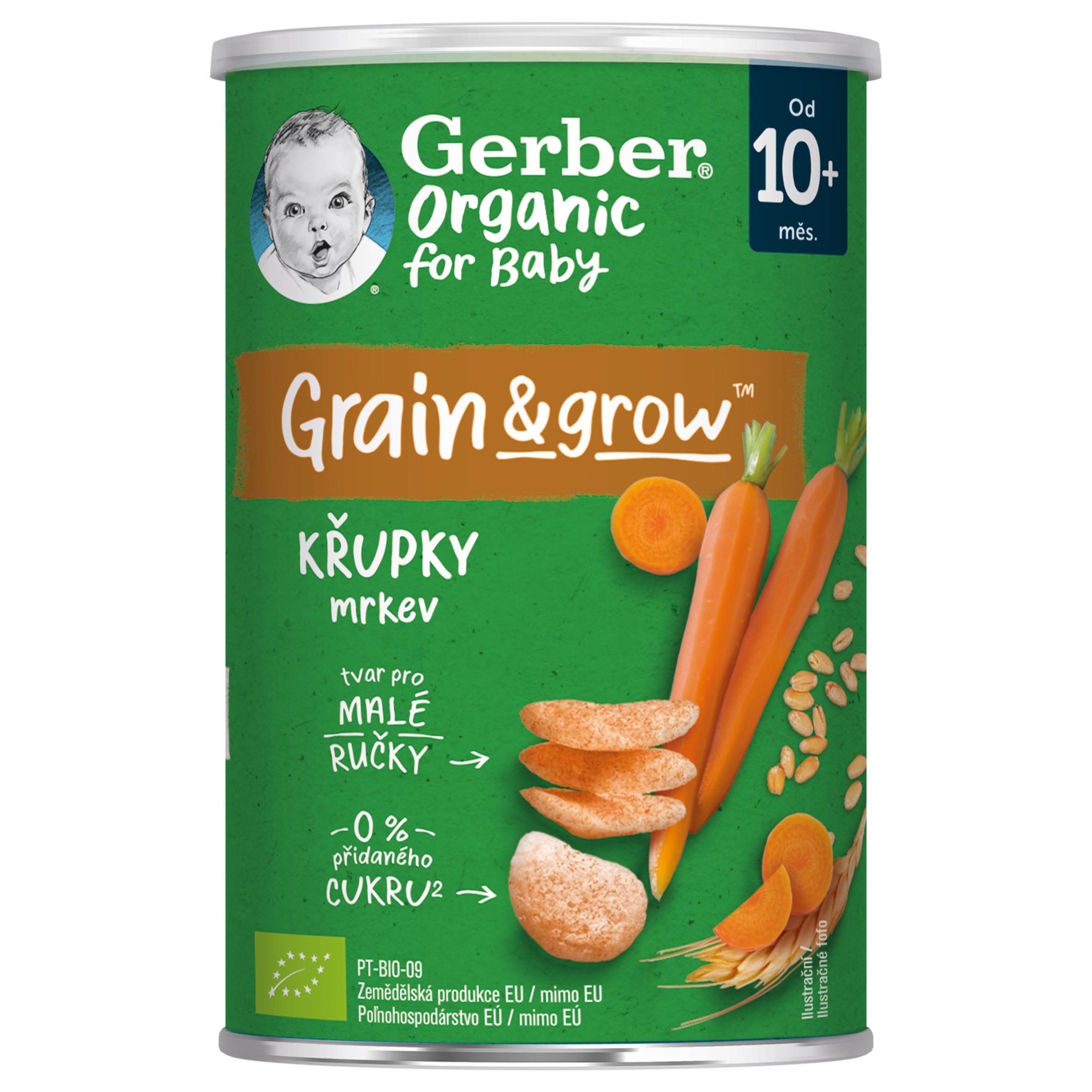 Svět dětí - Gerber Organic křupky s mrkví 35 g