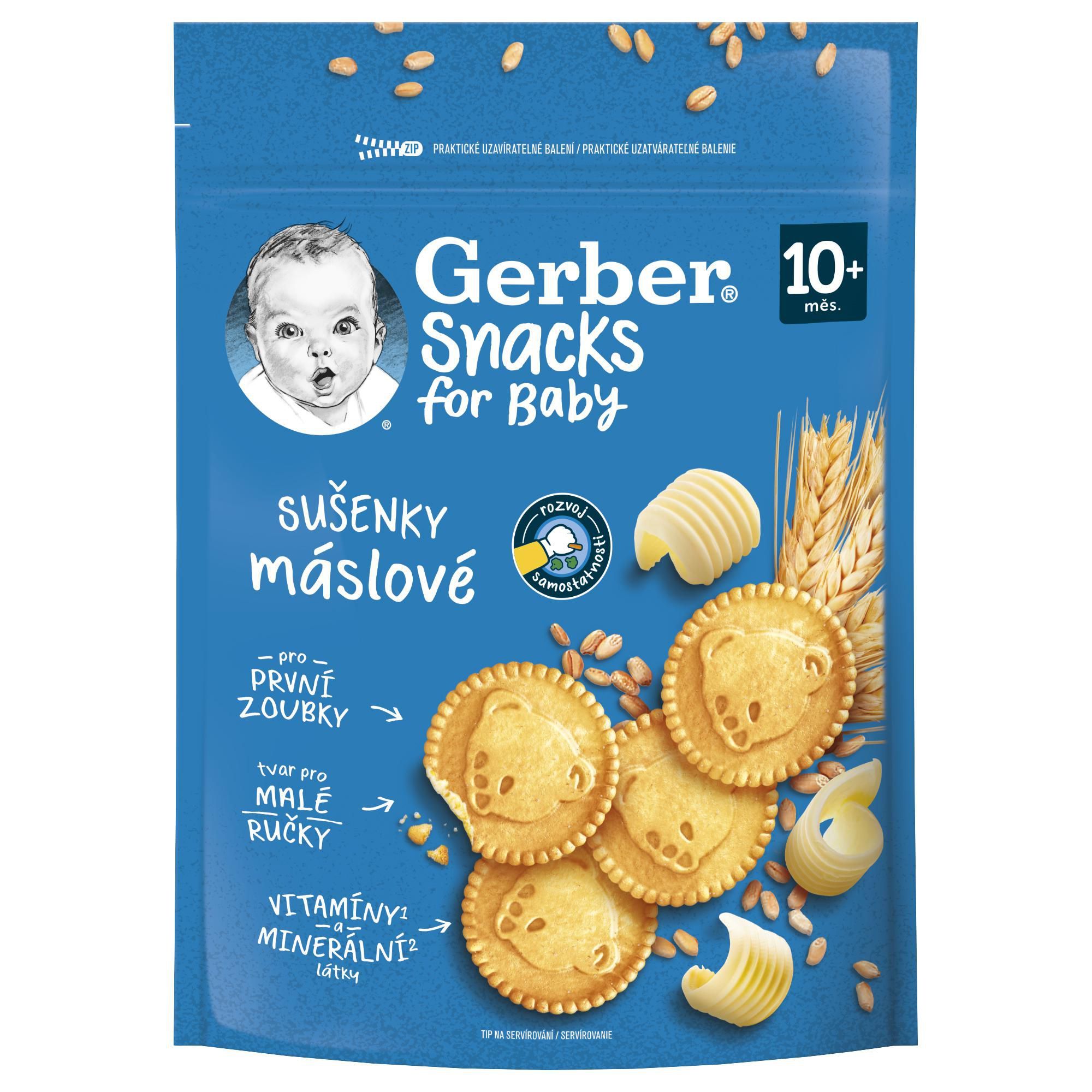 Svět dětí - Gerber Snacks máslové sušenky 180 g