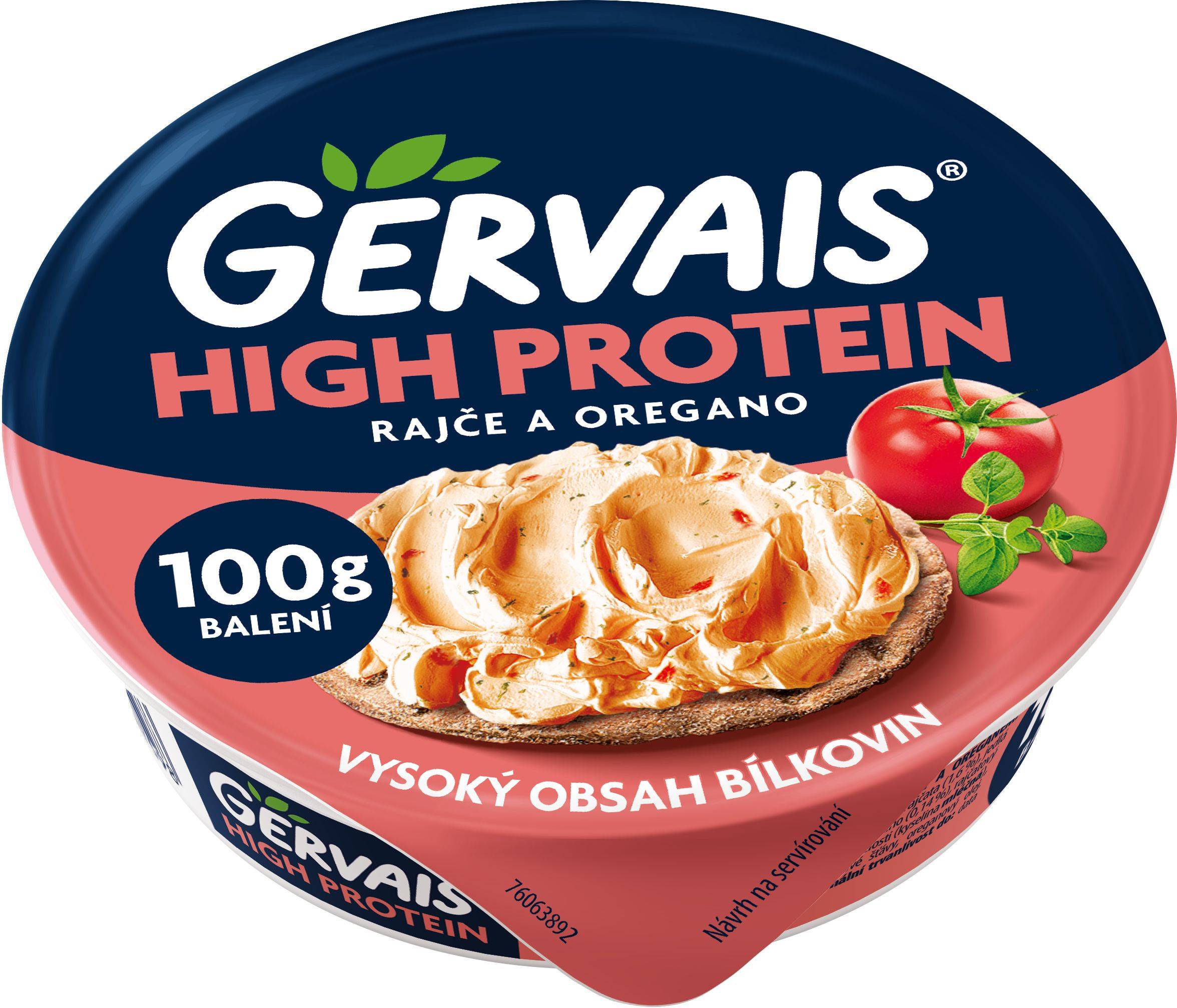 Mléčné a chlazené - Gervais HIGH PROTEIN rajče & oregano 100g