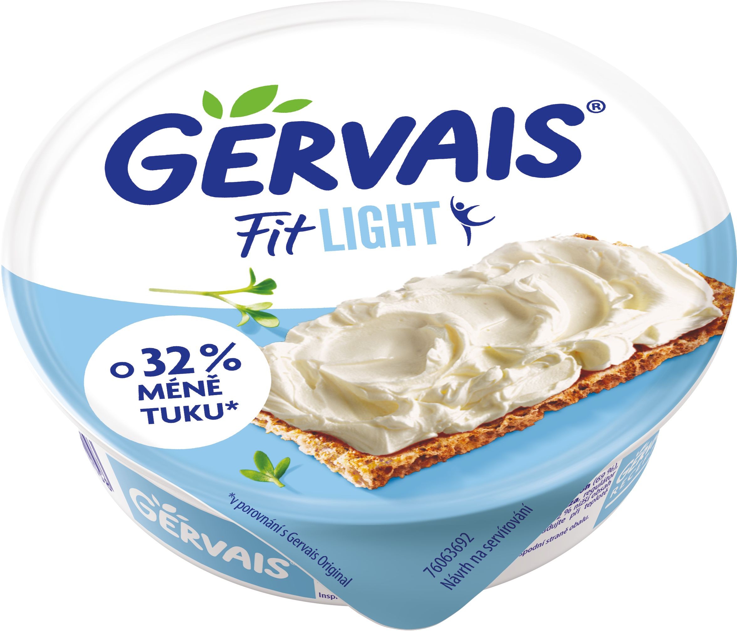 Mléčné a chlazené - Gervais Lightlife lahodný tvarohový sýr 80 g