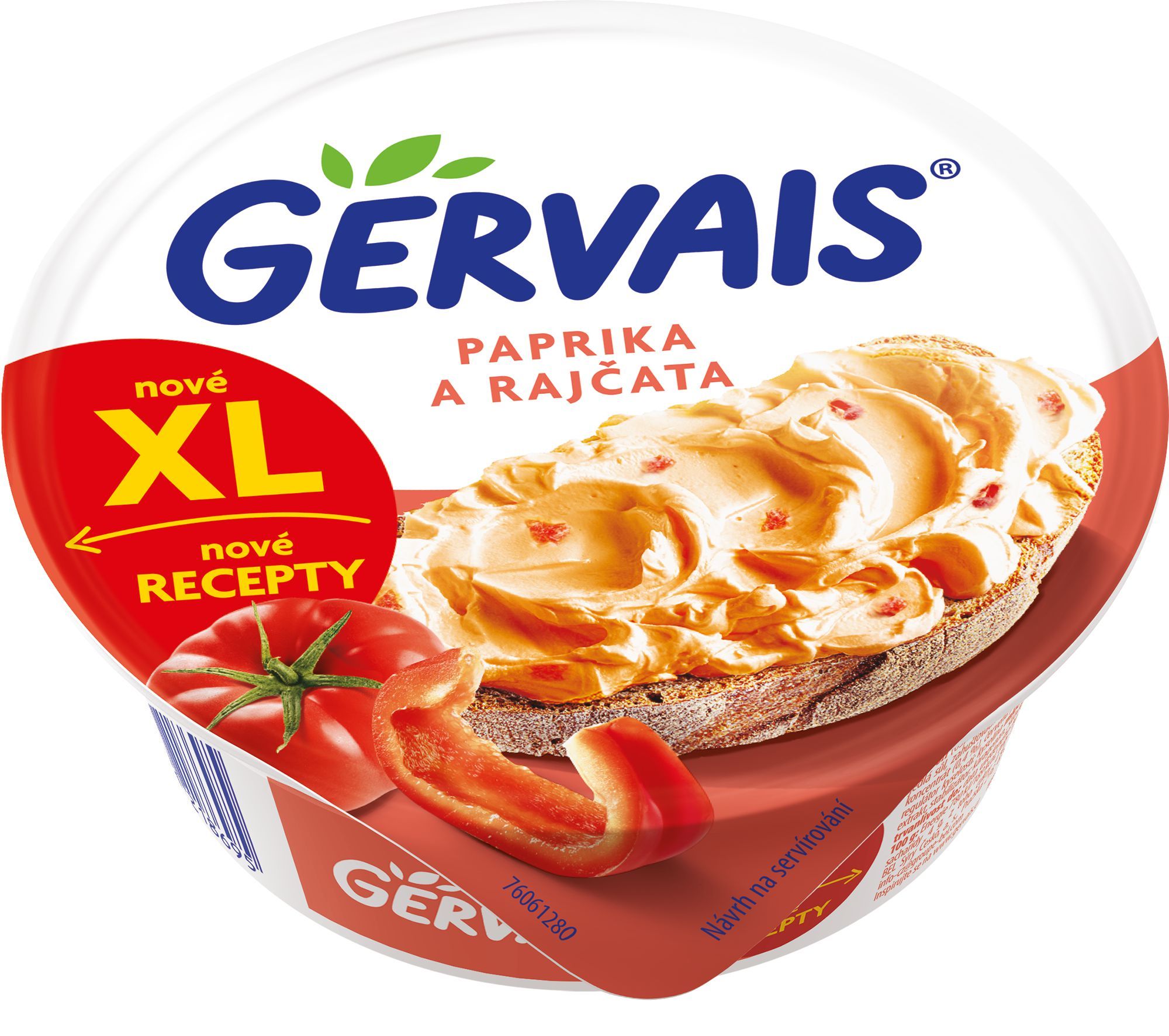 Mléčné a chlazené - Gervais s paprikou a rajčaty 150g