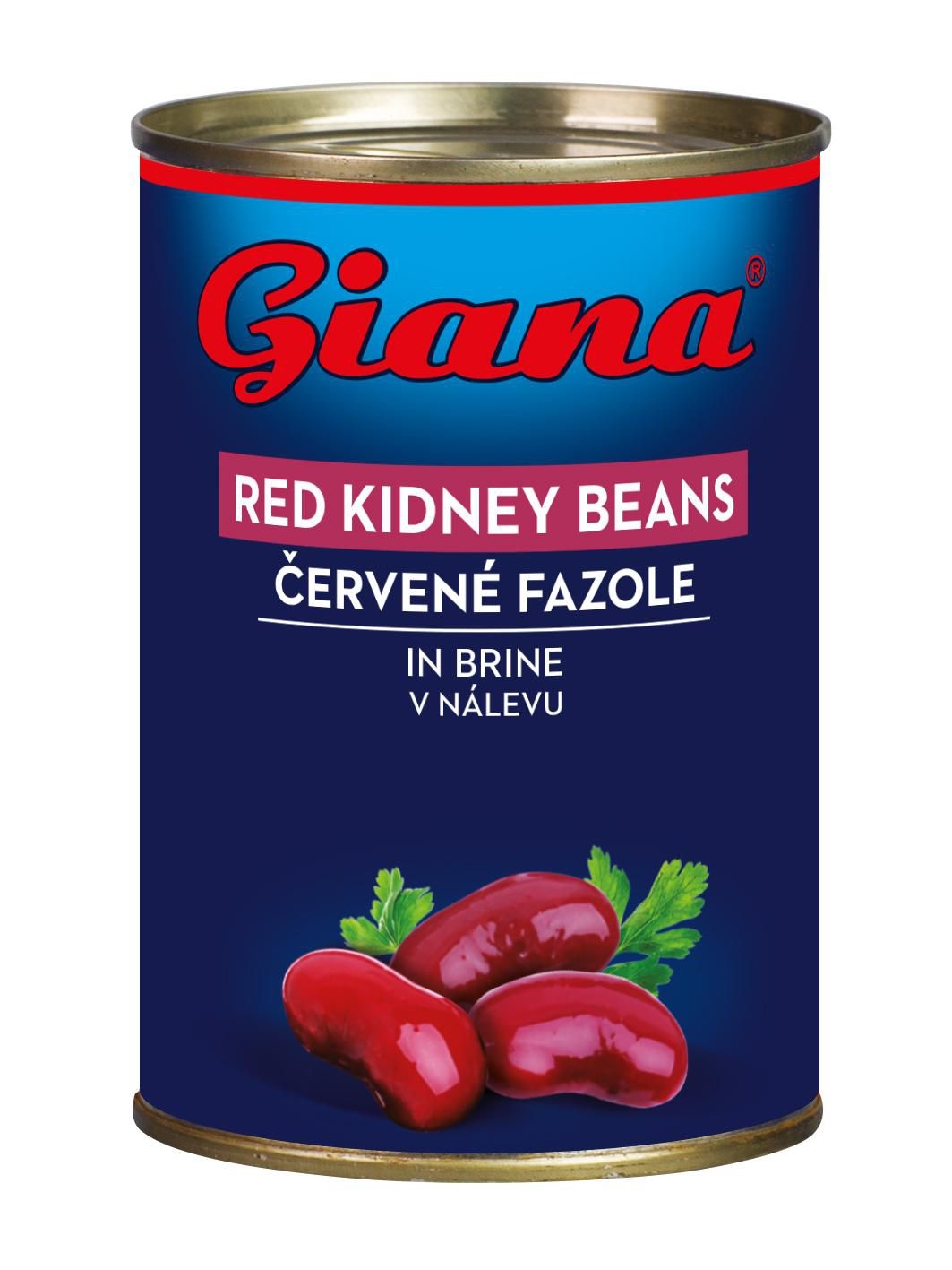 Trvanlivé potraviny - Giana Červené fazole ve sladkoslaném nálevu 400g