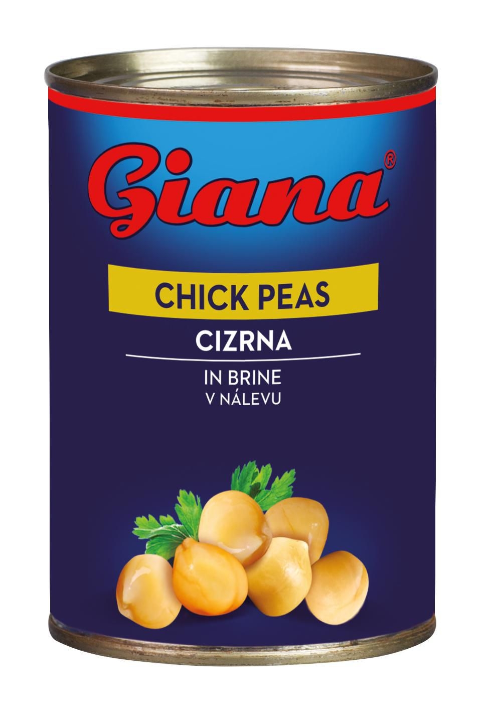 Trvanlivé potraviny - Giana Cizrna ve slaném nálevu 420 g