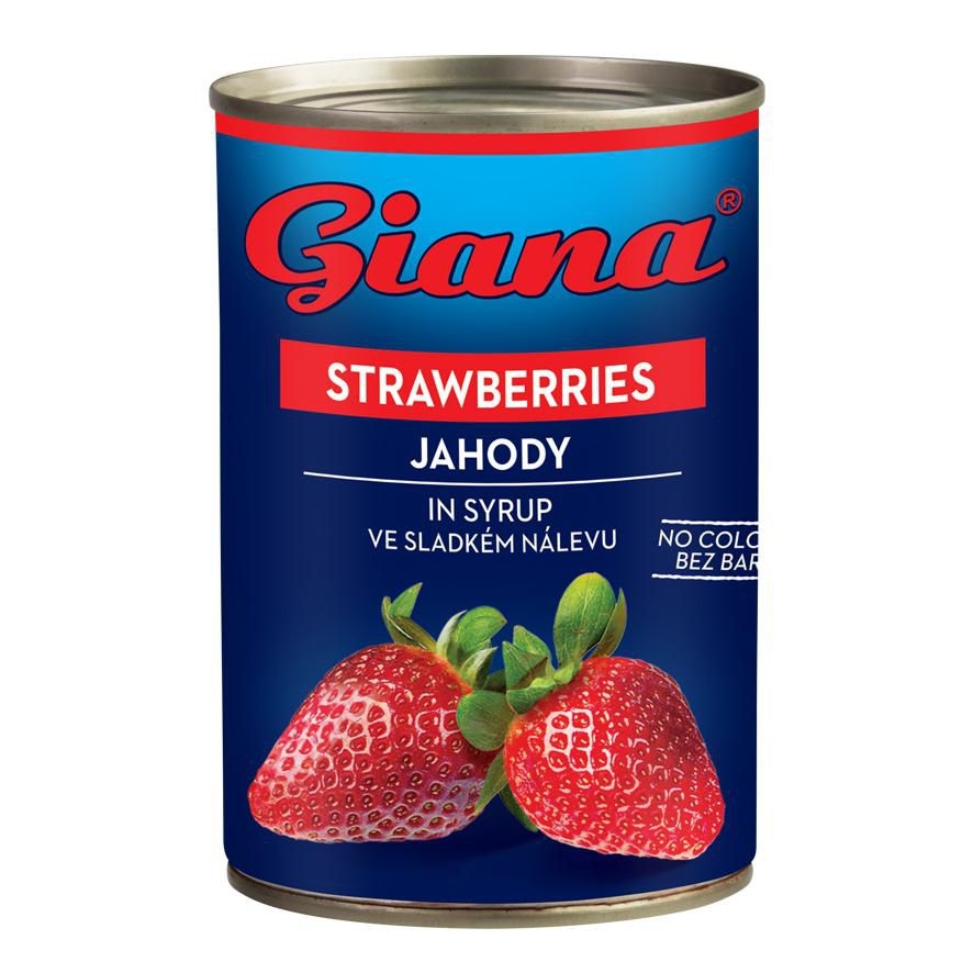 Trvanlivé potraviny - Giana Jahody ve sladkém nálevu 400 g