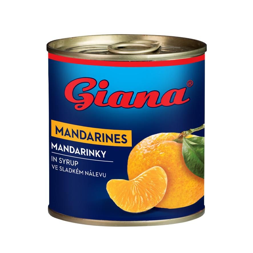 Trvanlivé potraviny - Giana Mandarinky ve sladkém nálevu 312 g