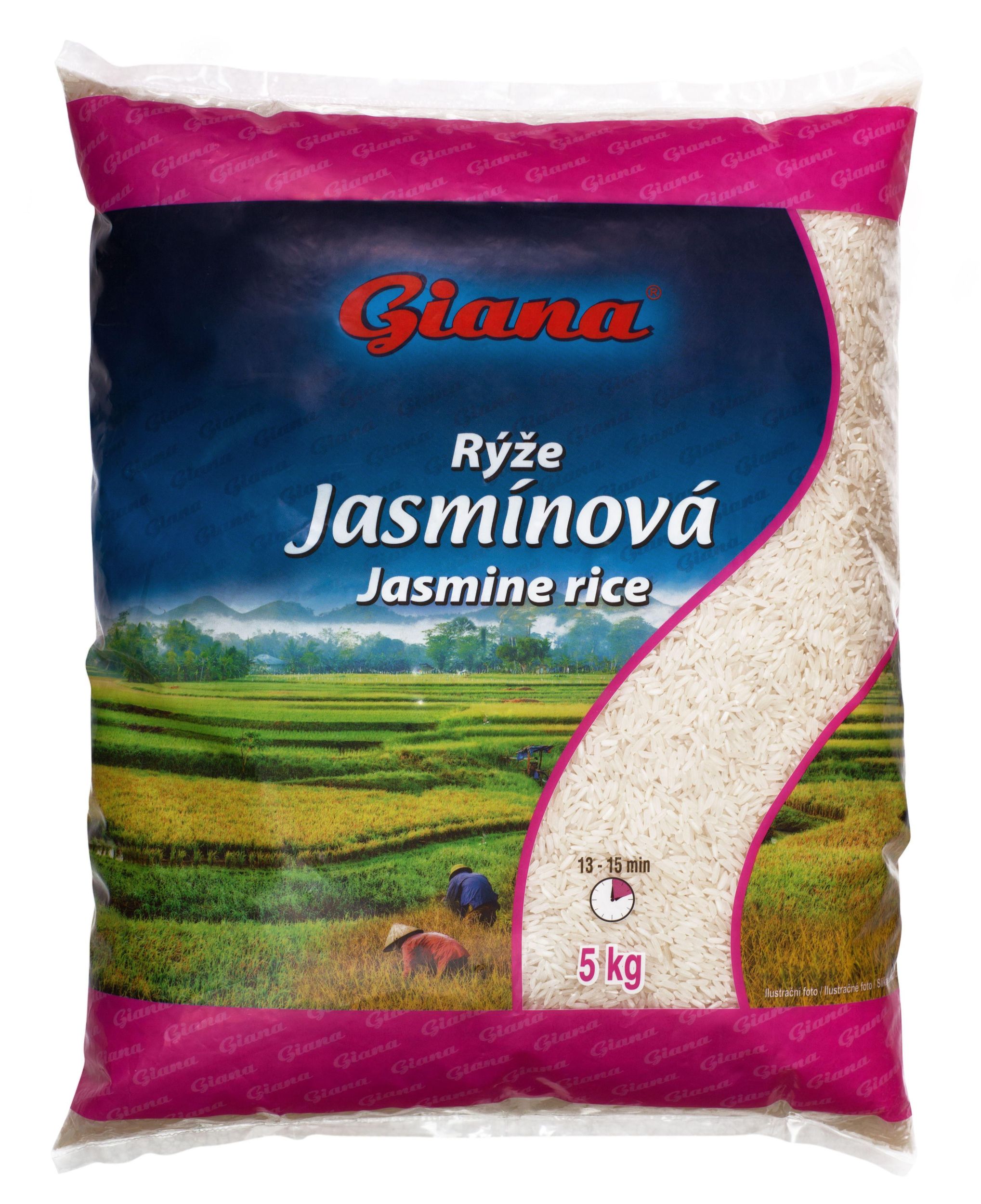 Trvanlivé potraviny - Giana Rýže jasmínová 5 kg