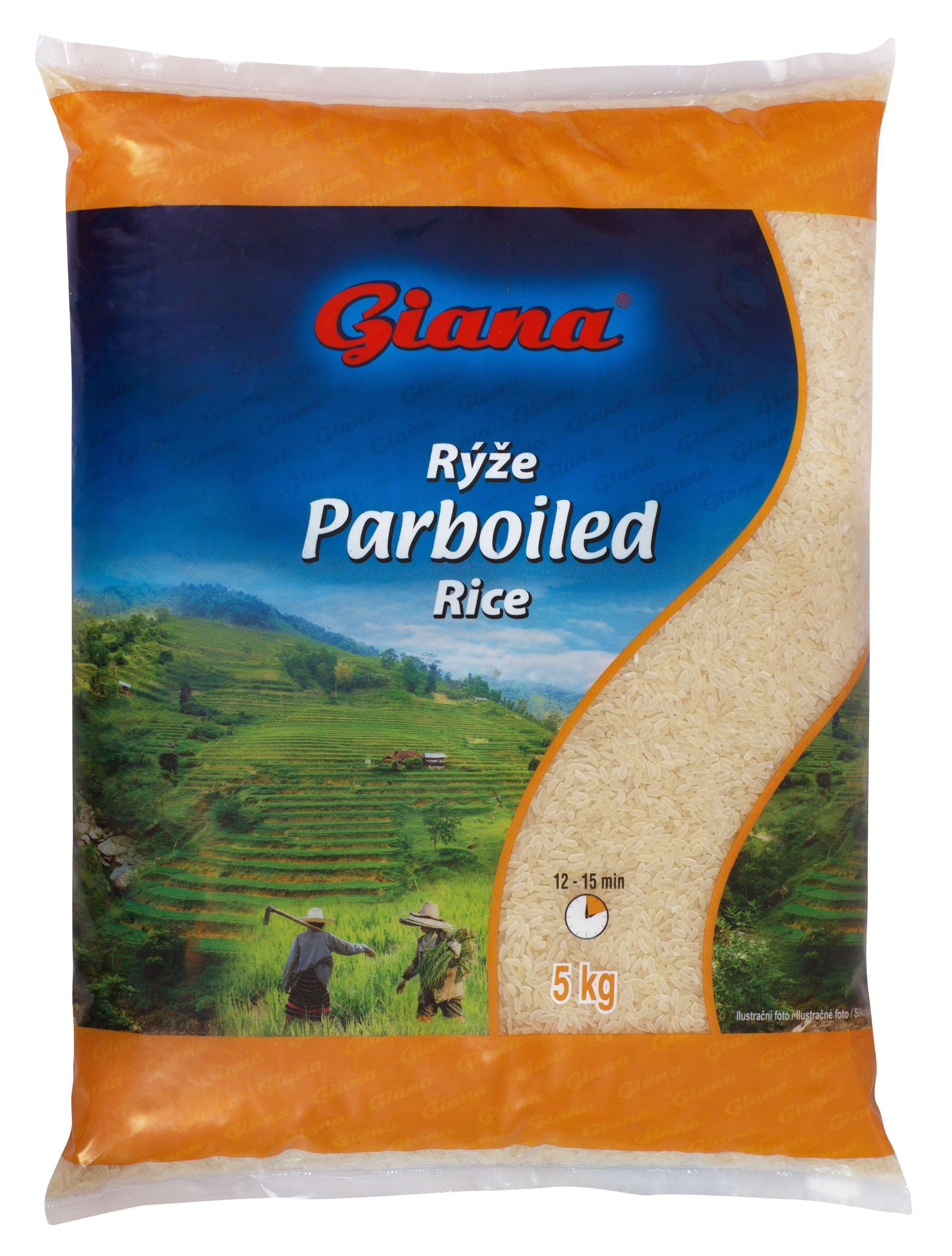 Trvanlivé potraviny - Giana Rýže parboiled 5kg