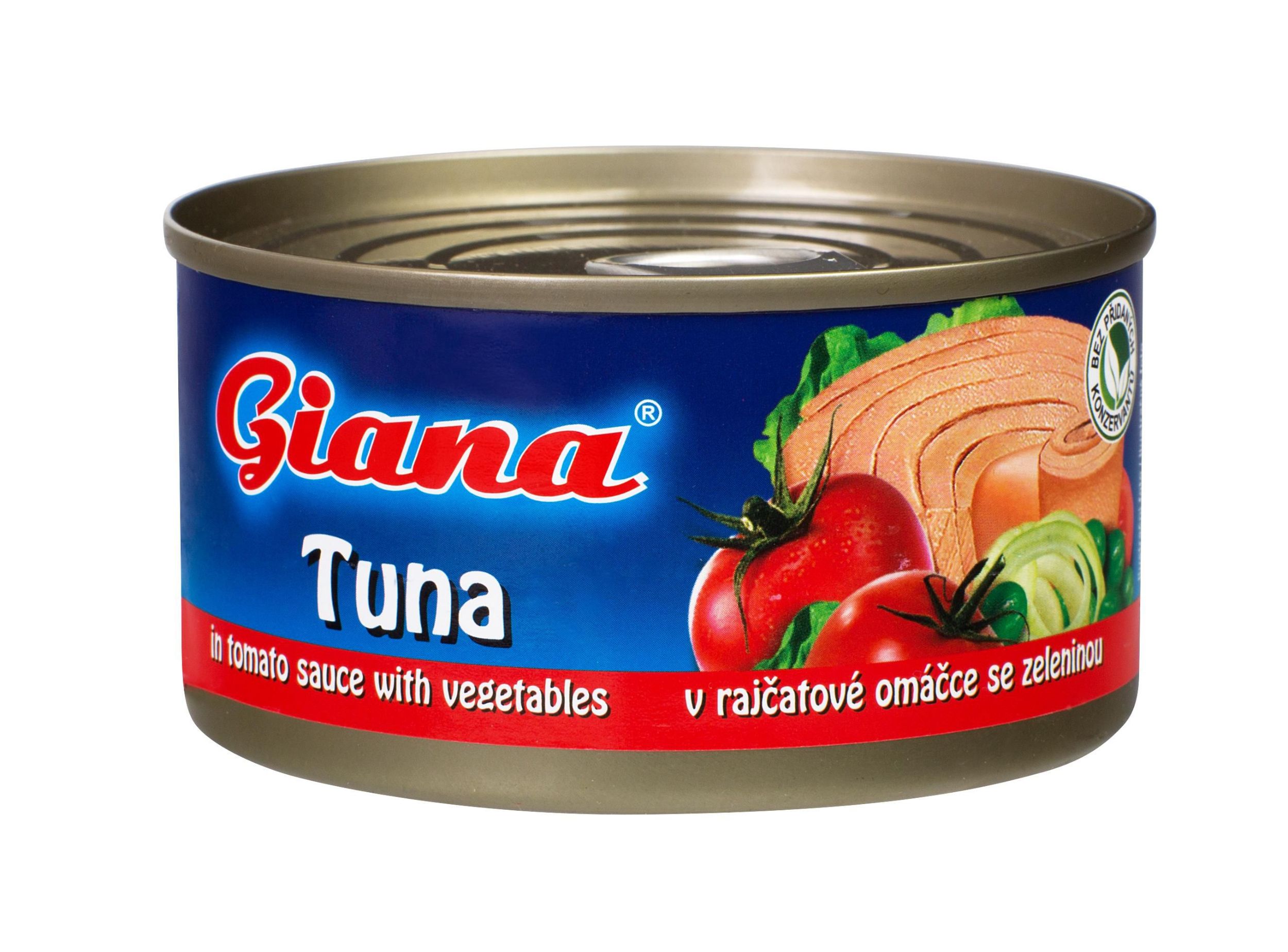 Trvanlivé potraviny - Giana Tuňák v rajčatové omáčce se zeleninou 170g