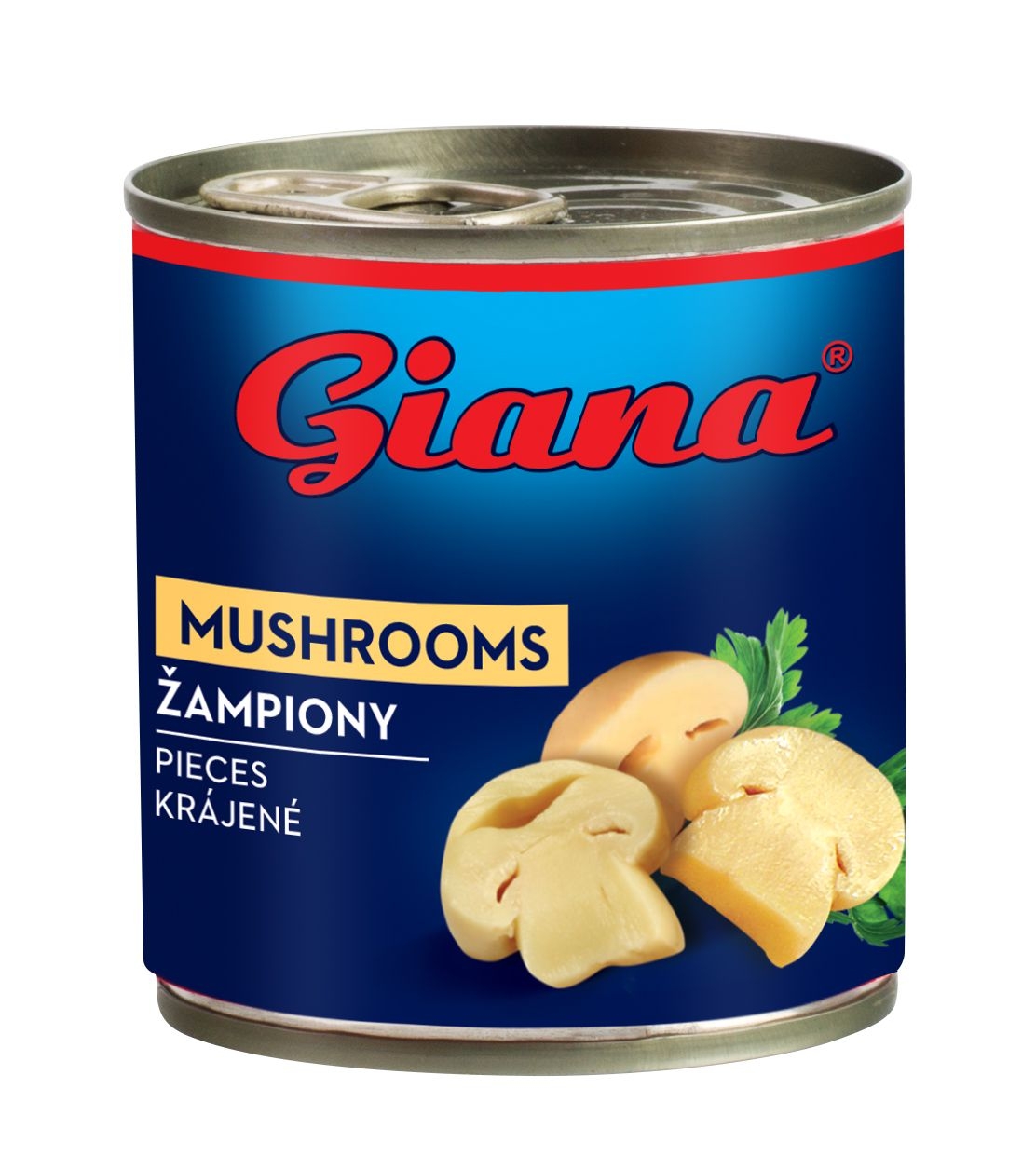 Trvanlivé potraviny - Giana Žampiony krájené 200g