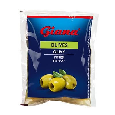 Trvanlivé potraviny - Giana Zelené olivy bez pecky 195g