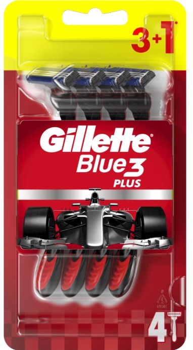 Drogerie a kosmetika - Gillette Blue 3 Plus Pohotové Hol 4ks