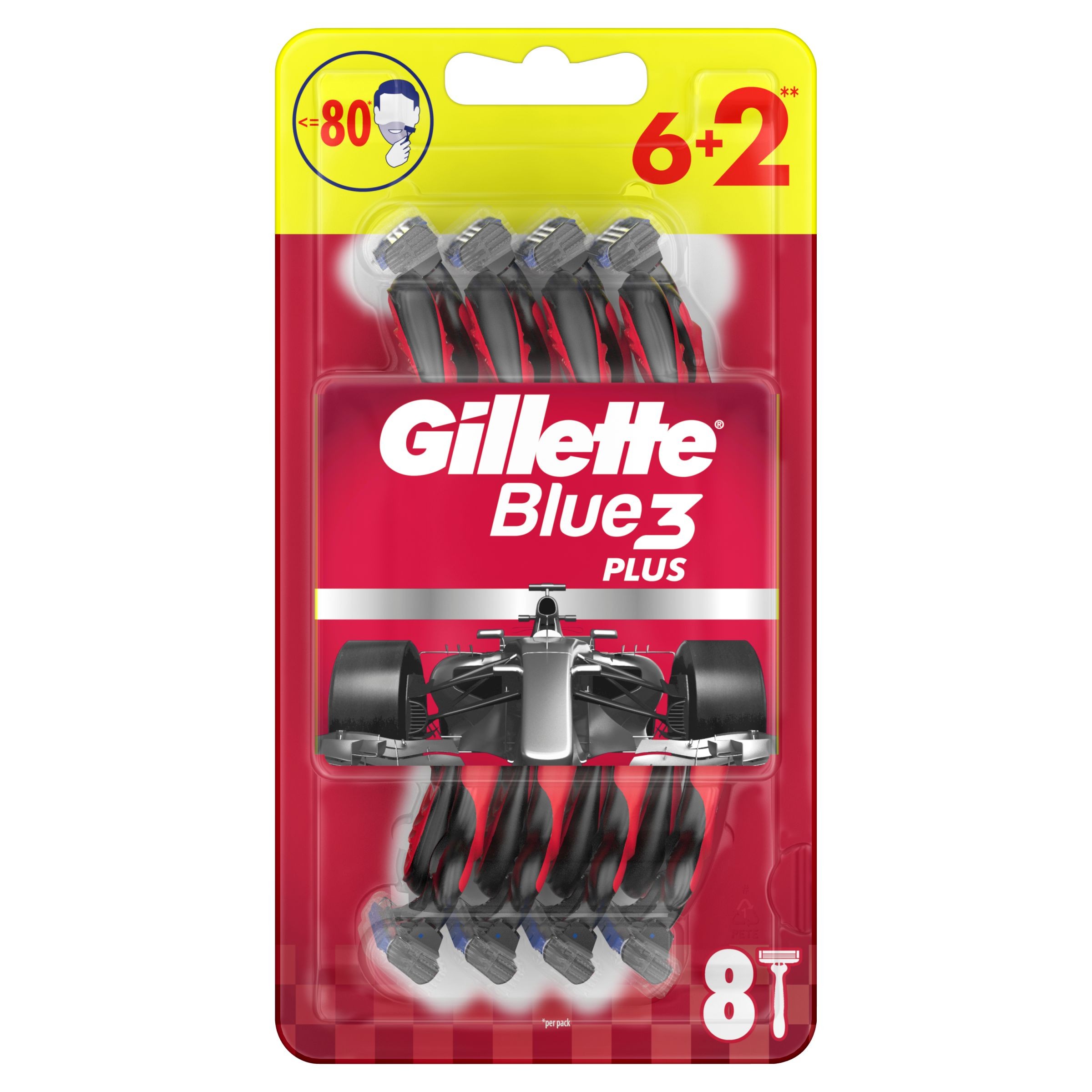 Drogerie a kosmetika - Gillette Blue3 Nitro Pánské pohotové holítko 8 ks