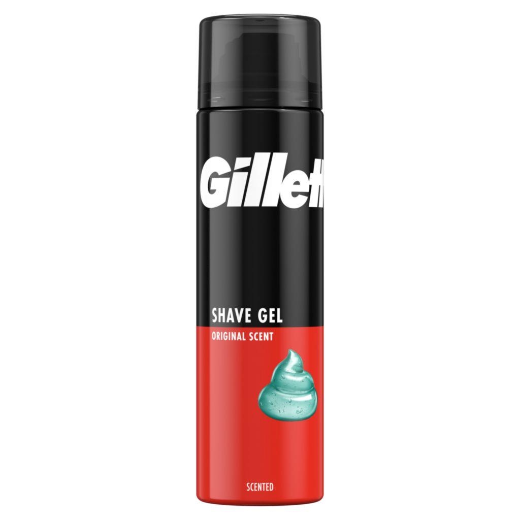 Drogerie a kosmetika - Gillette Classic Gel na holení s původní vůní pro rychlé a snadné holení 200 ml