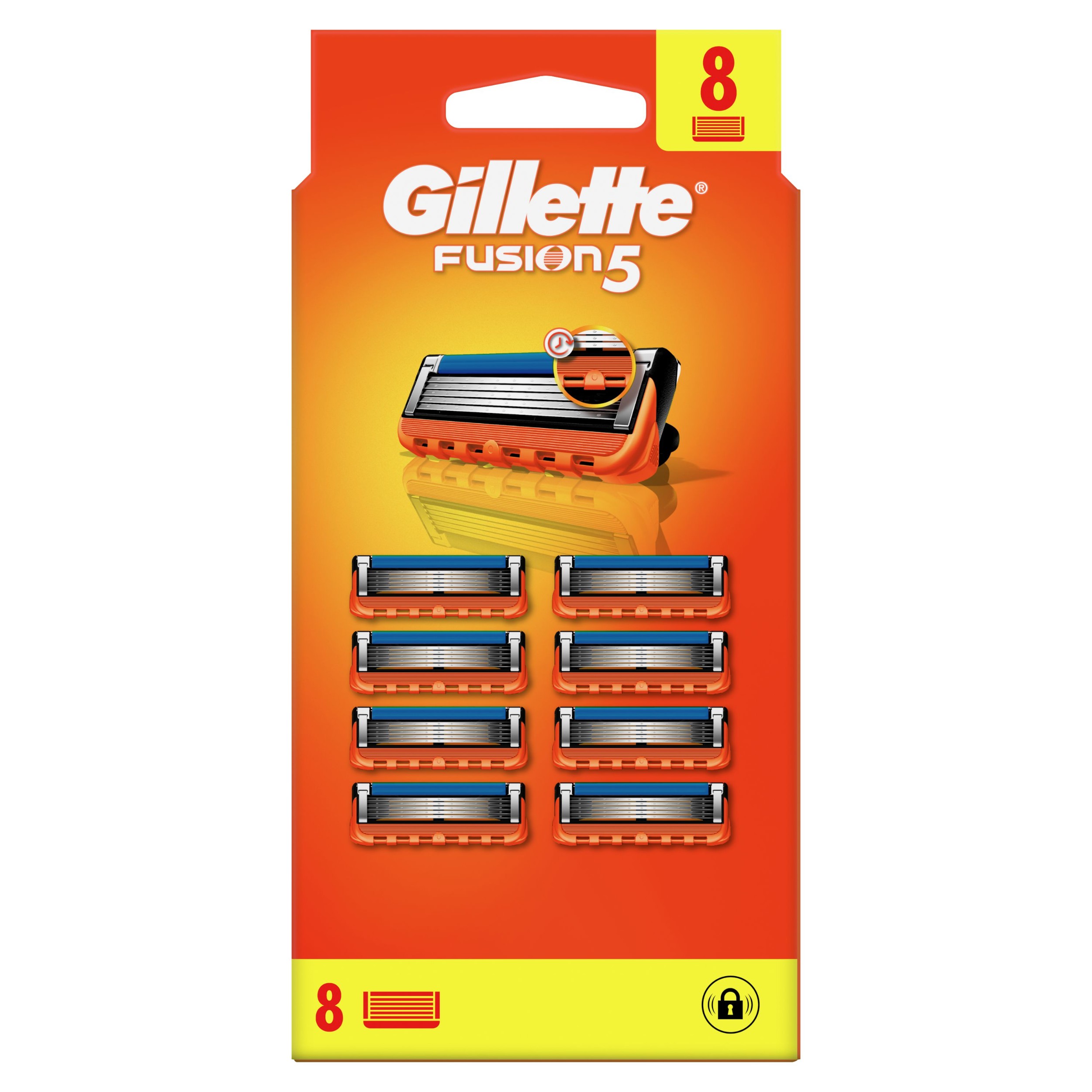 Drogerie a kosmetika - Gillette Fusion5 Náhradní holicí hlavice pro muže 8 ks