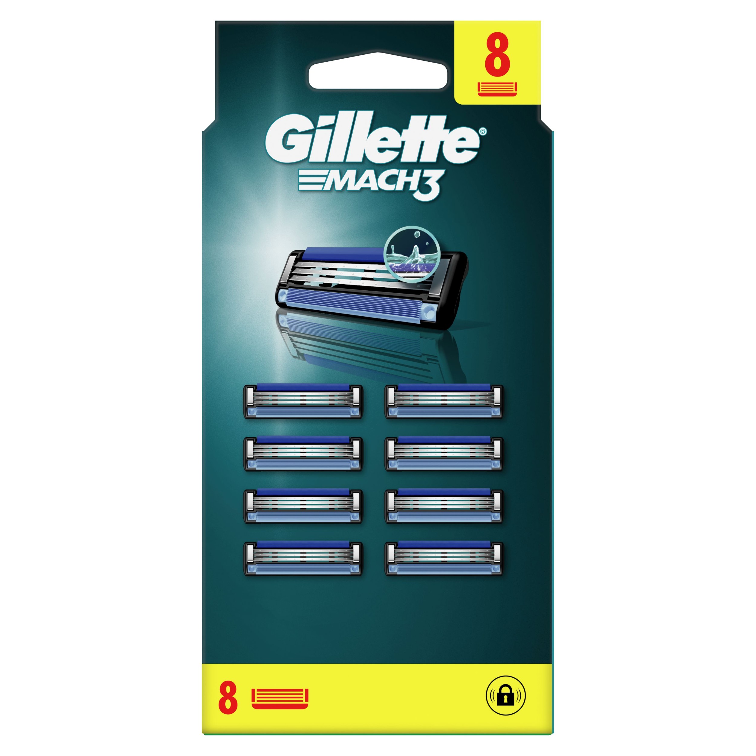 Drogerie a kosmetika - Gillette Mach3 Holicí Hlavice 8CT - XL